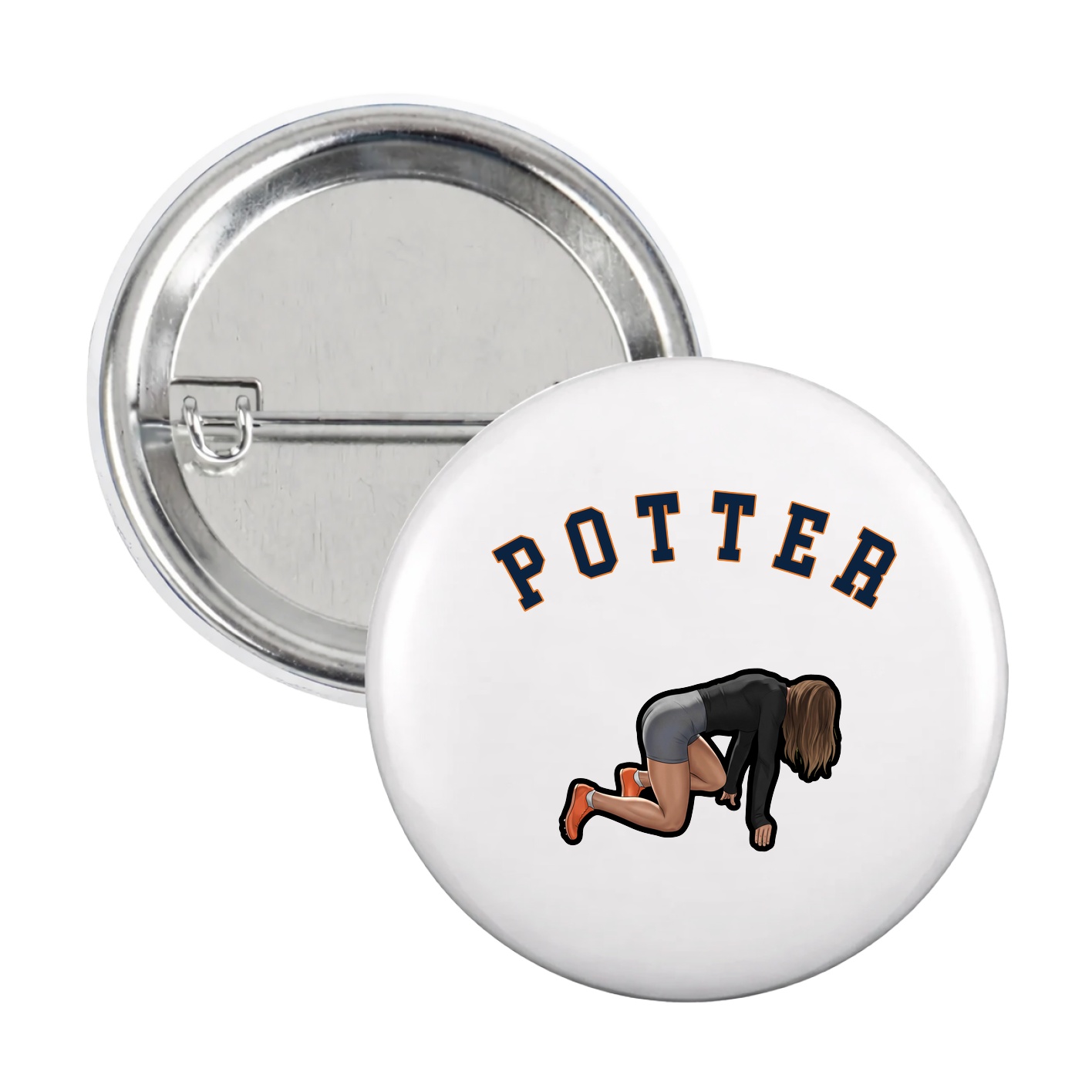 Game Day Button — Shirsey Arch in White