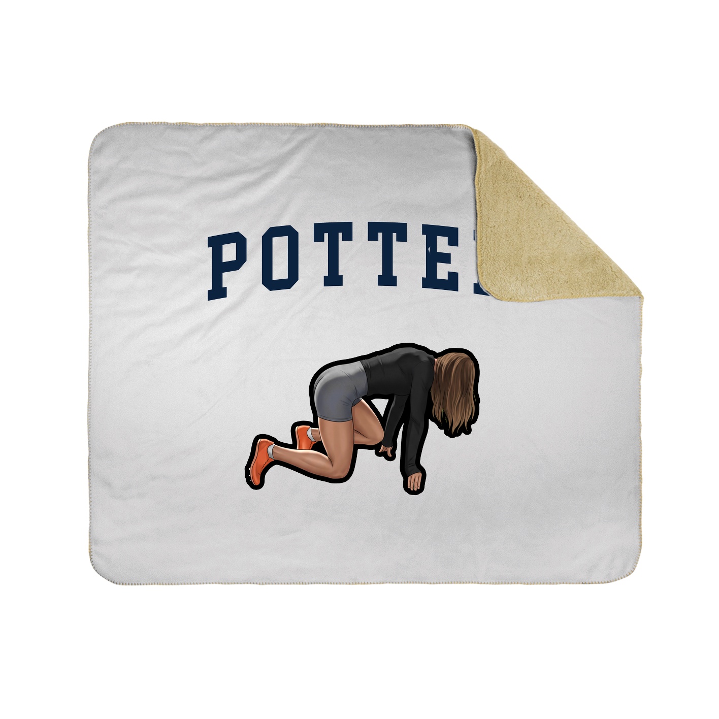 Throw Blanket — Shirsey in White