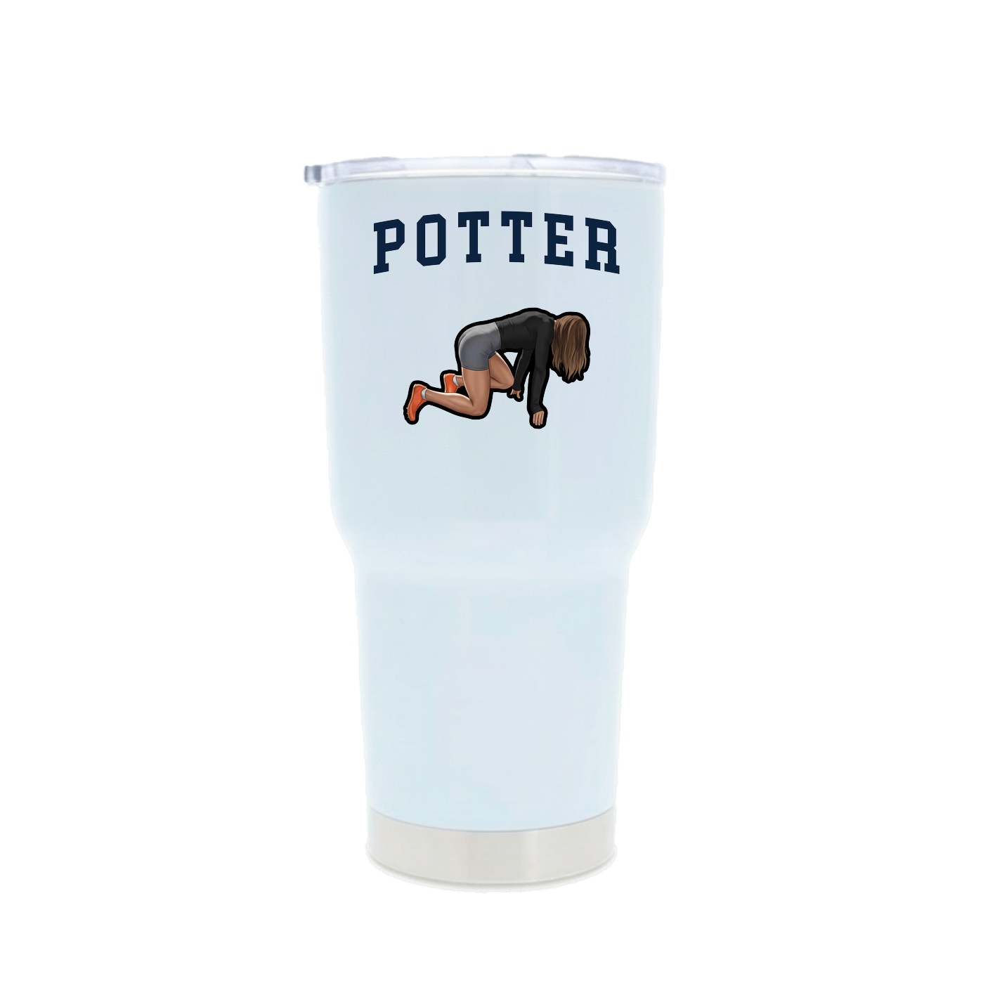 30oz Stainless Steel Tumbler — Shirsey in White