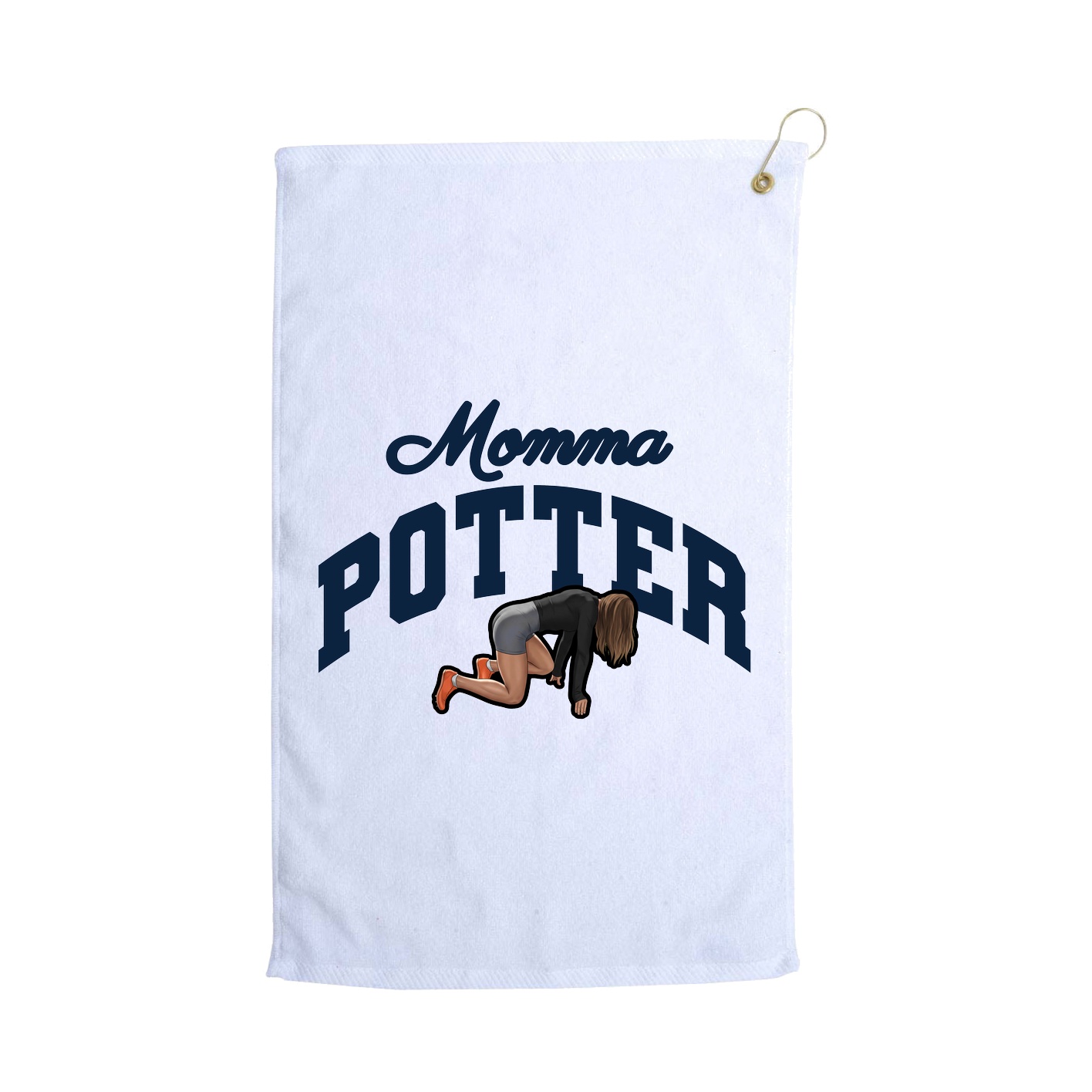 Golf Towel — Mothers Day Arch in White