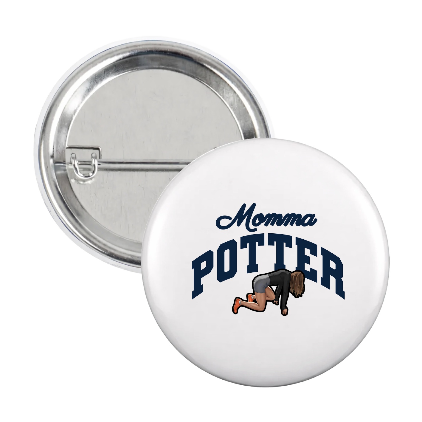 Game Day Button — Mothers Day Arch in White
