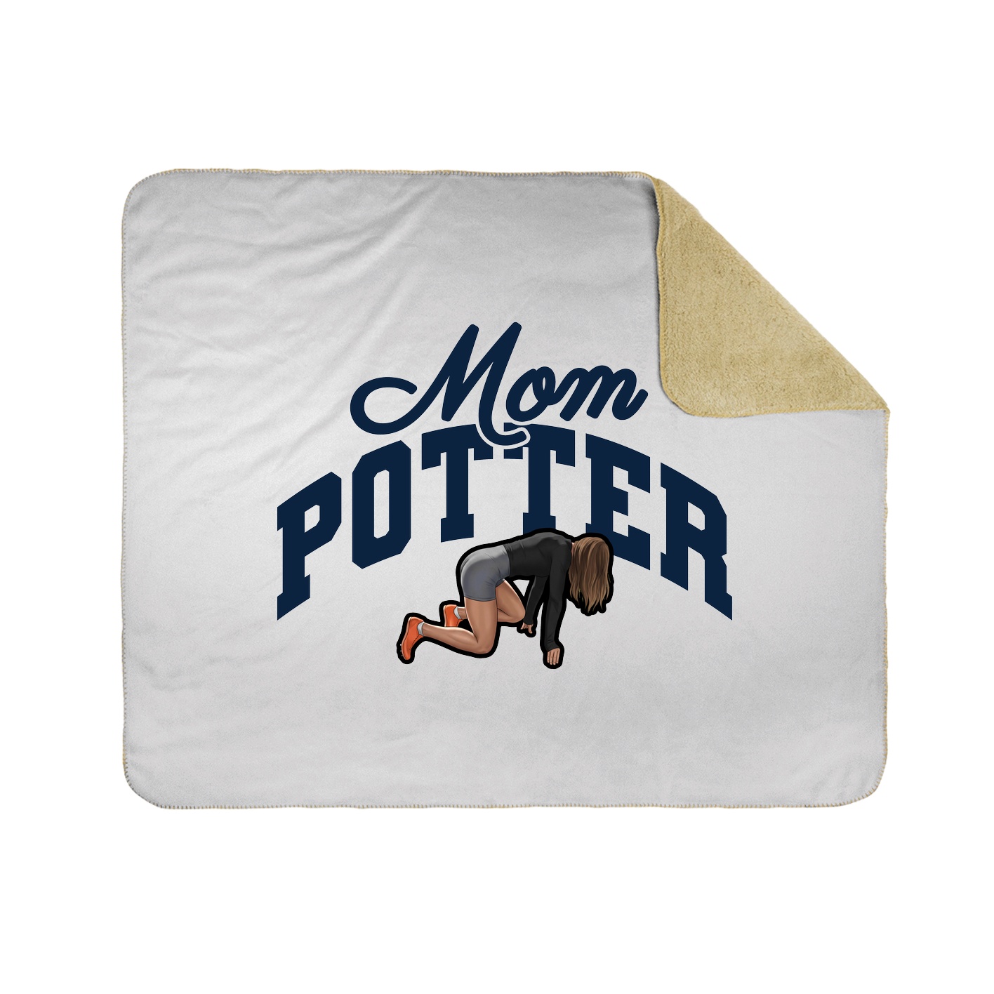Throw Blanket — Mothers Day Arch in White