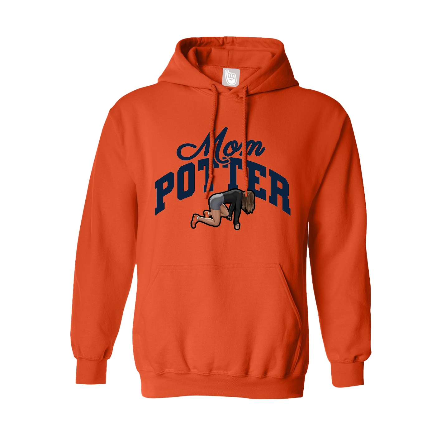 Youth Hoodie — Mothers Day Arch in Orange