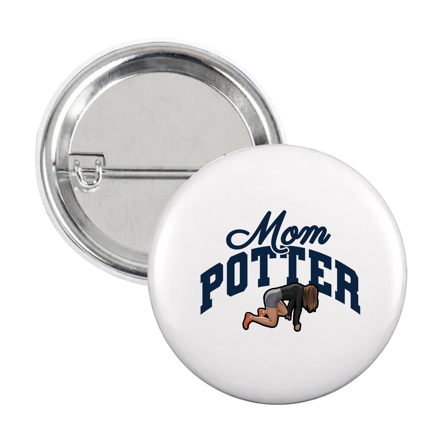 Game Day Button — Mothers Day Arch in White