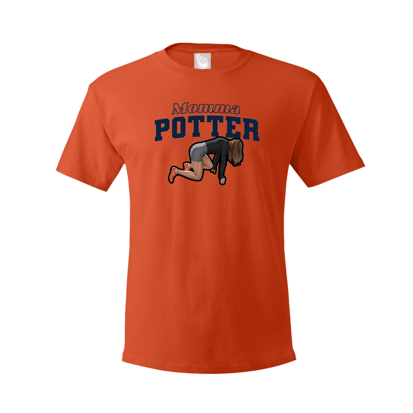 Youth Tee — Mothers Day Block in Orange