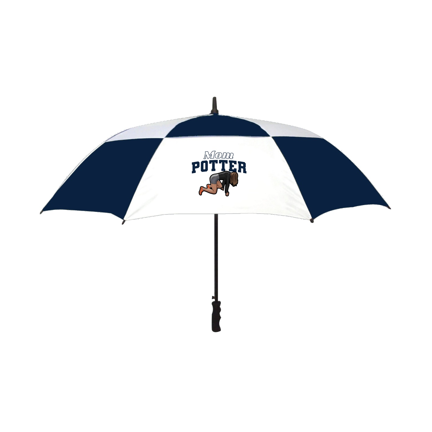 Golf Umbrella — Mothers Day Block in Navy