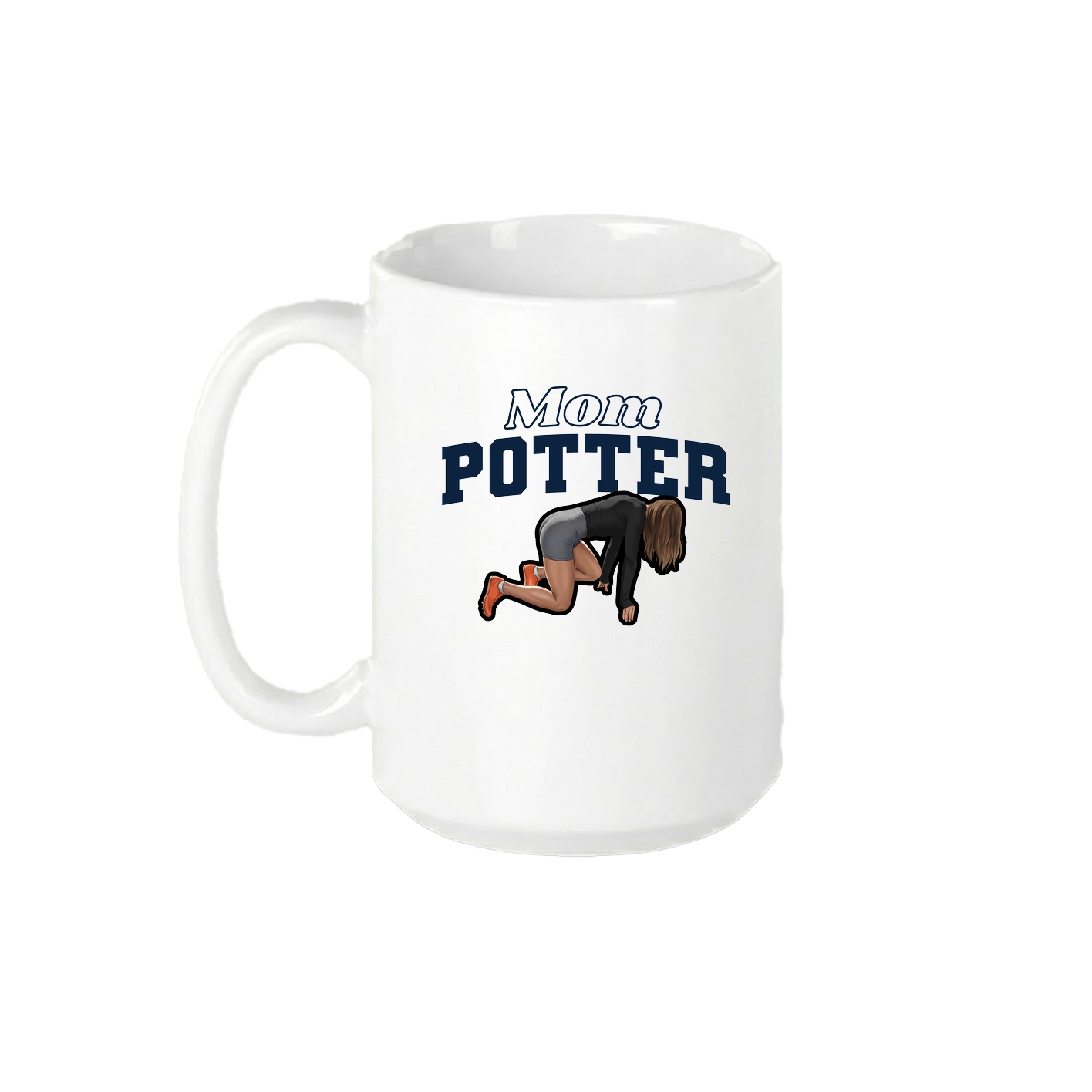 15oz Coffee Mug — Mothers Day Block in White