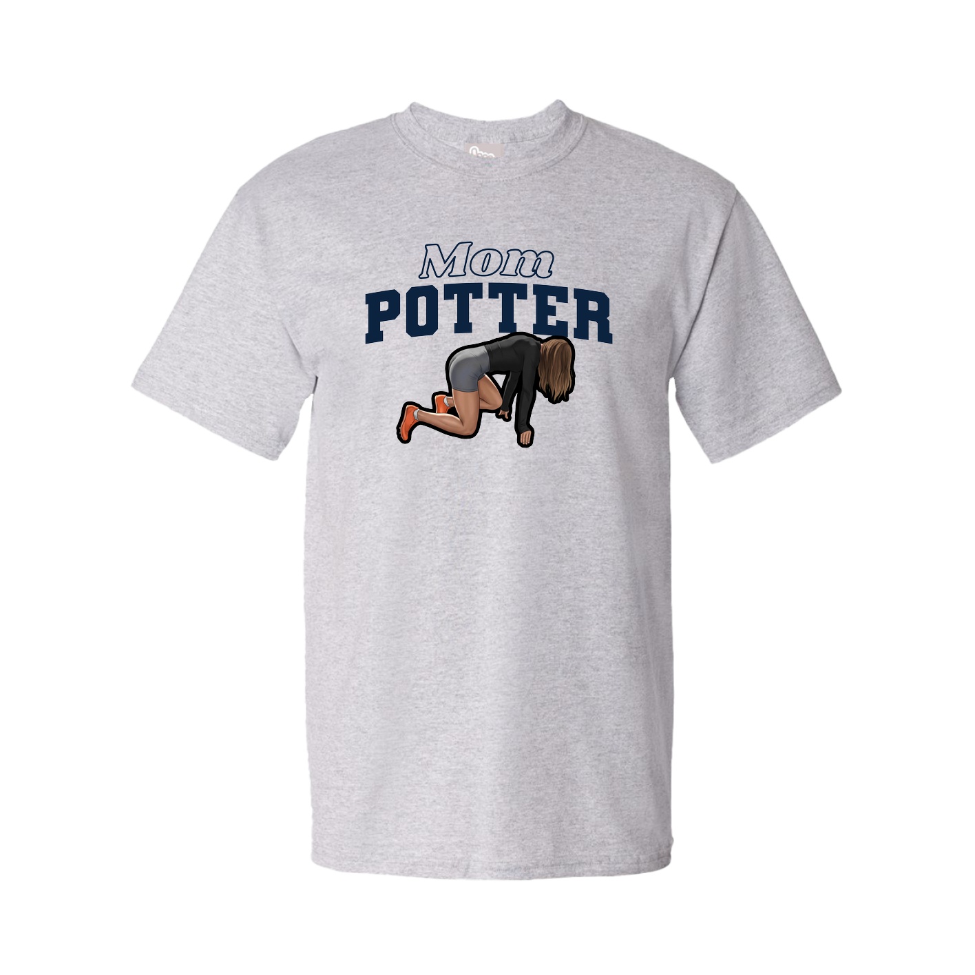 Youth Tee — Mothers Day Block in Grey