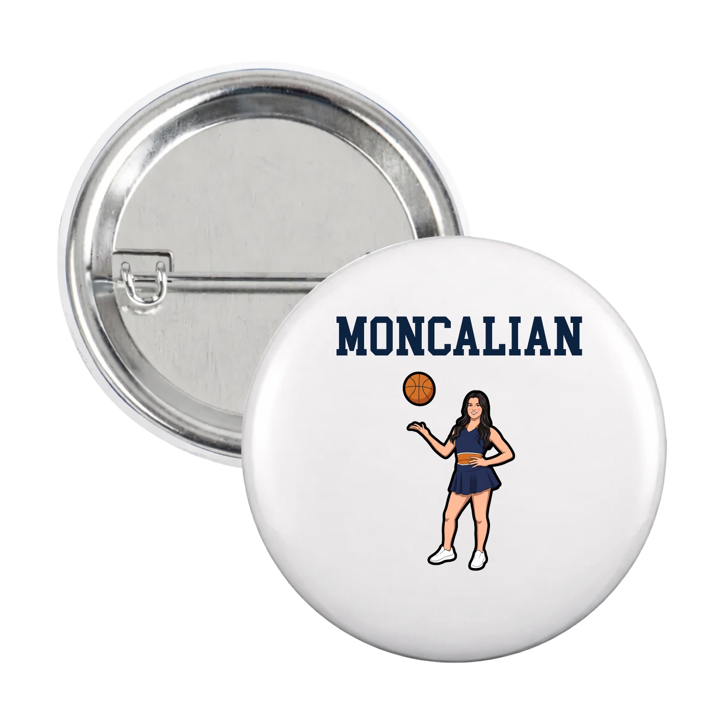 Game Day Button — Shirsey in White