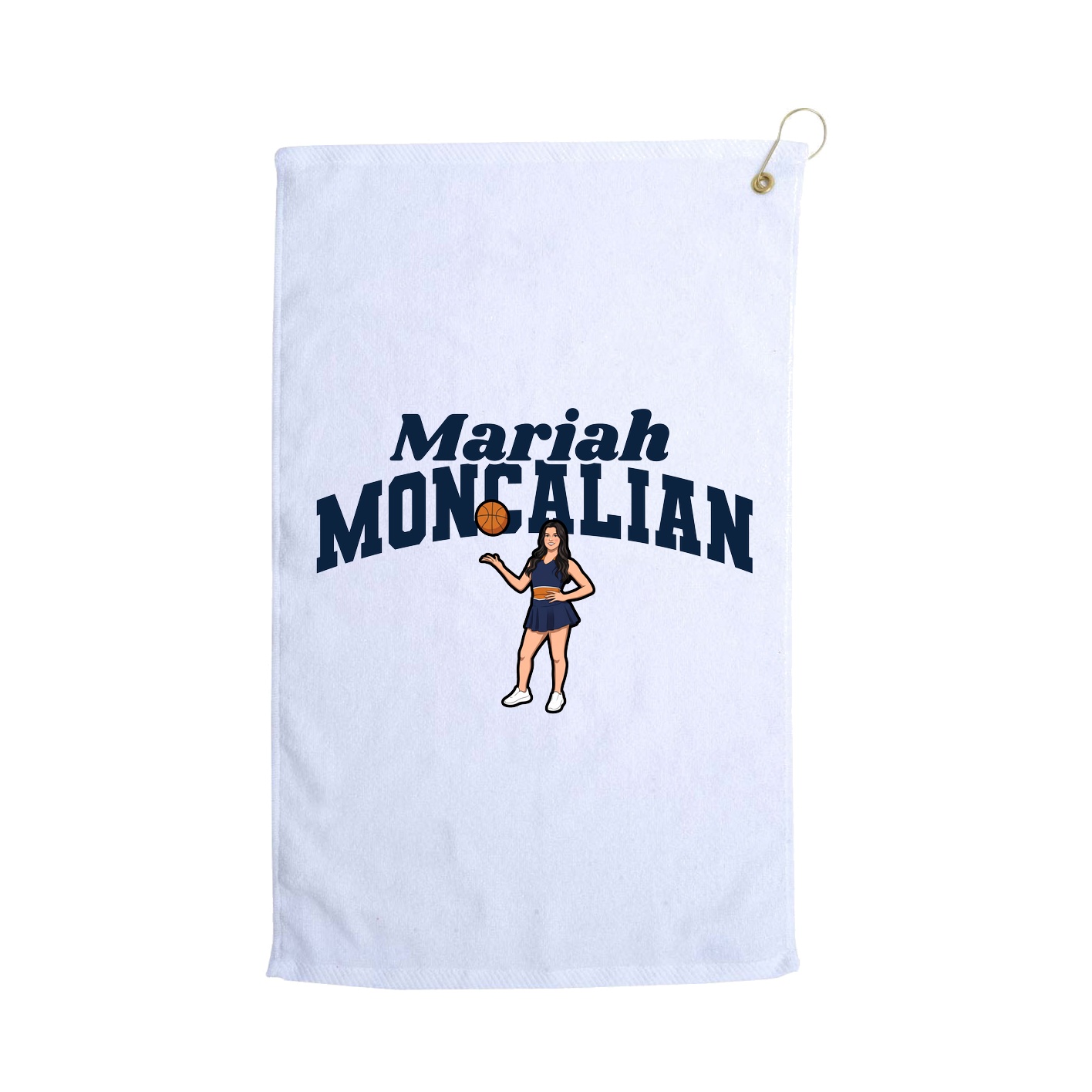 Golf Towel — Signature Arch in White