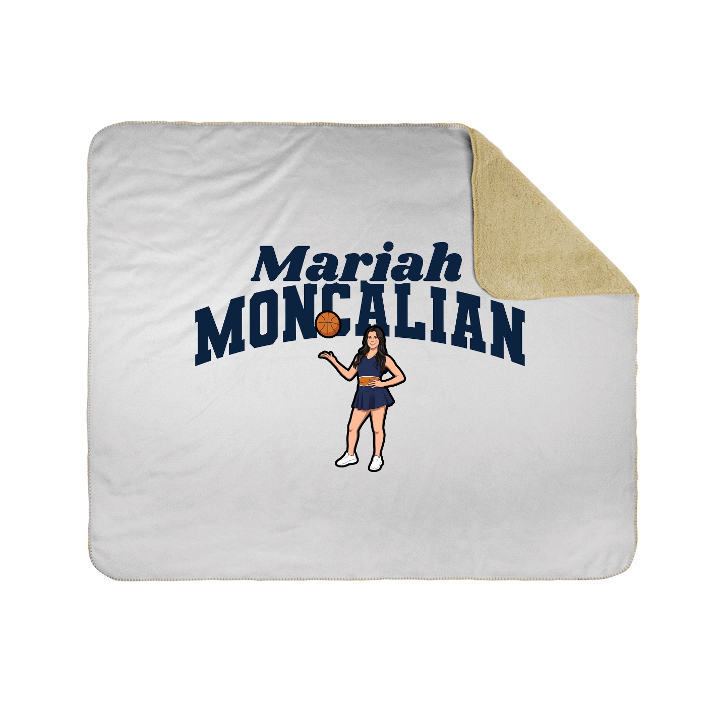 Throw Blanket — Signature Arch in White