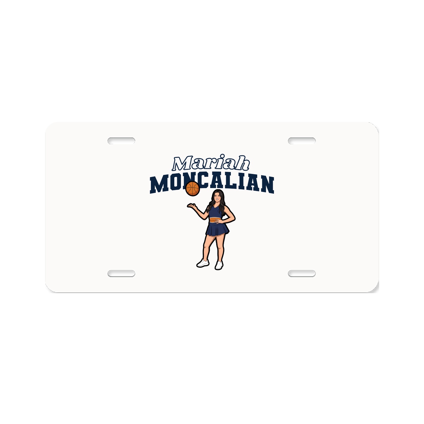 License Plate — Name Arch in Classic