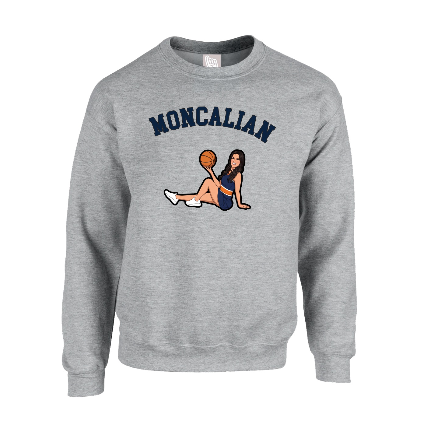 Fleece Crew — Shirsey Arch in Grey