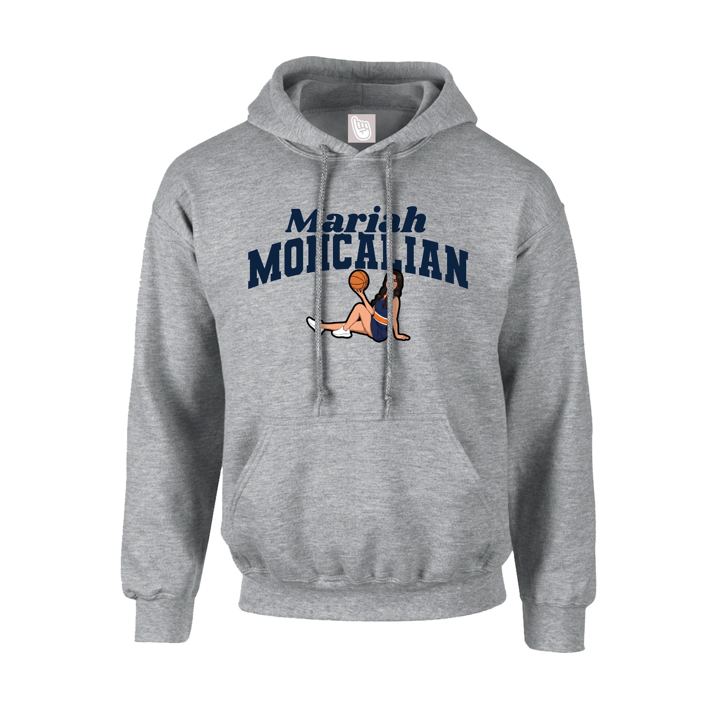 Youth Hoodie — Signature Arch in Grey