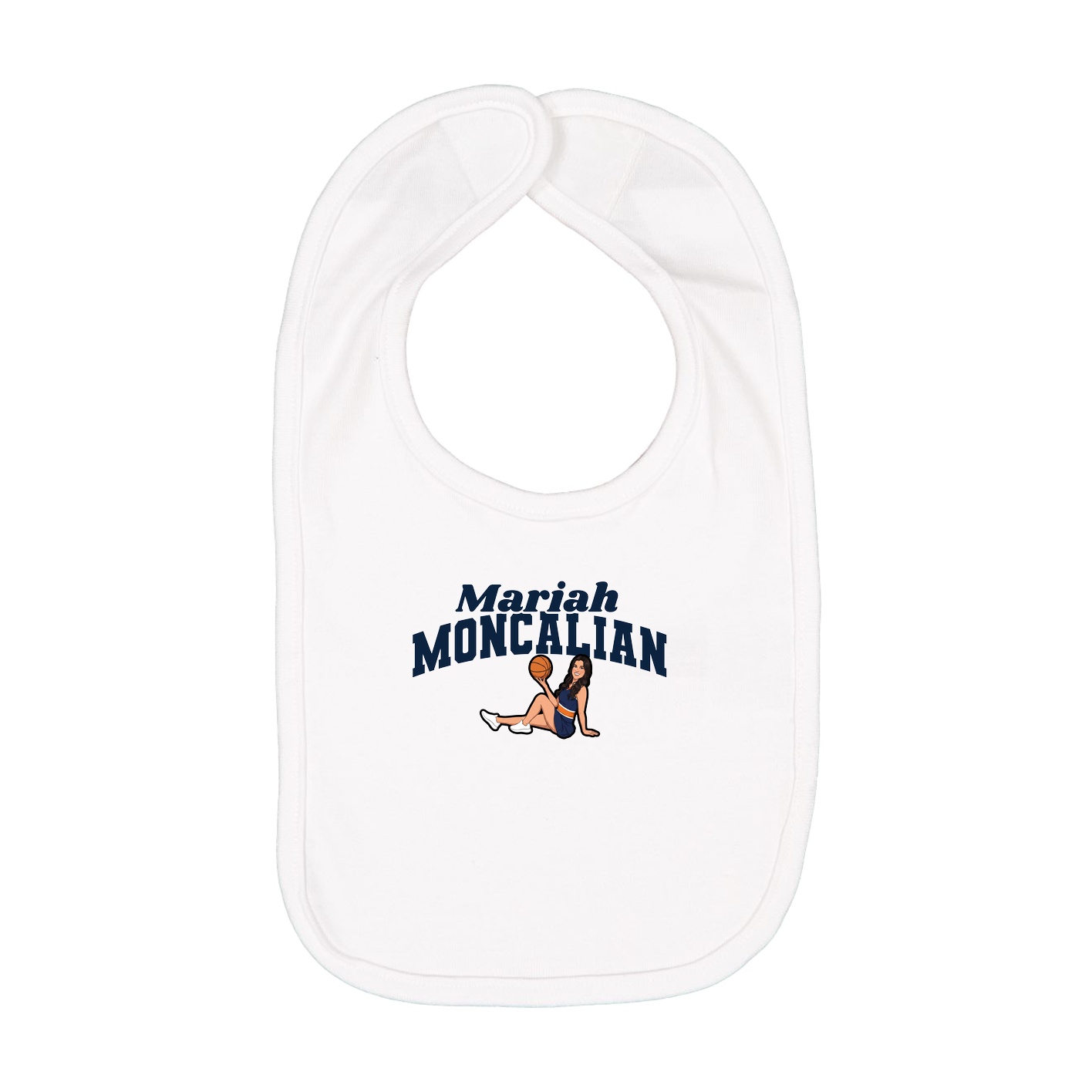 Infant Bib — Signature Arch in White