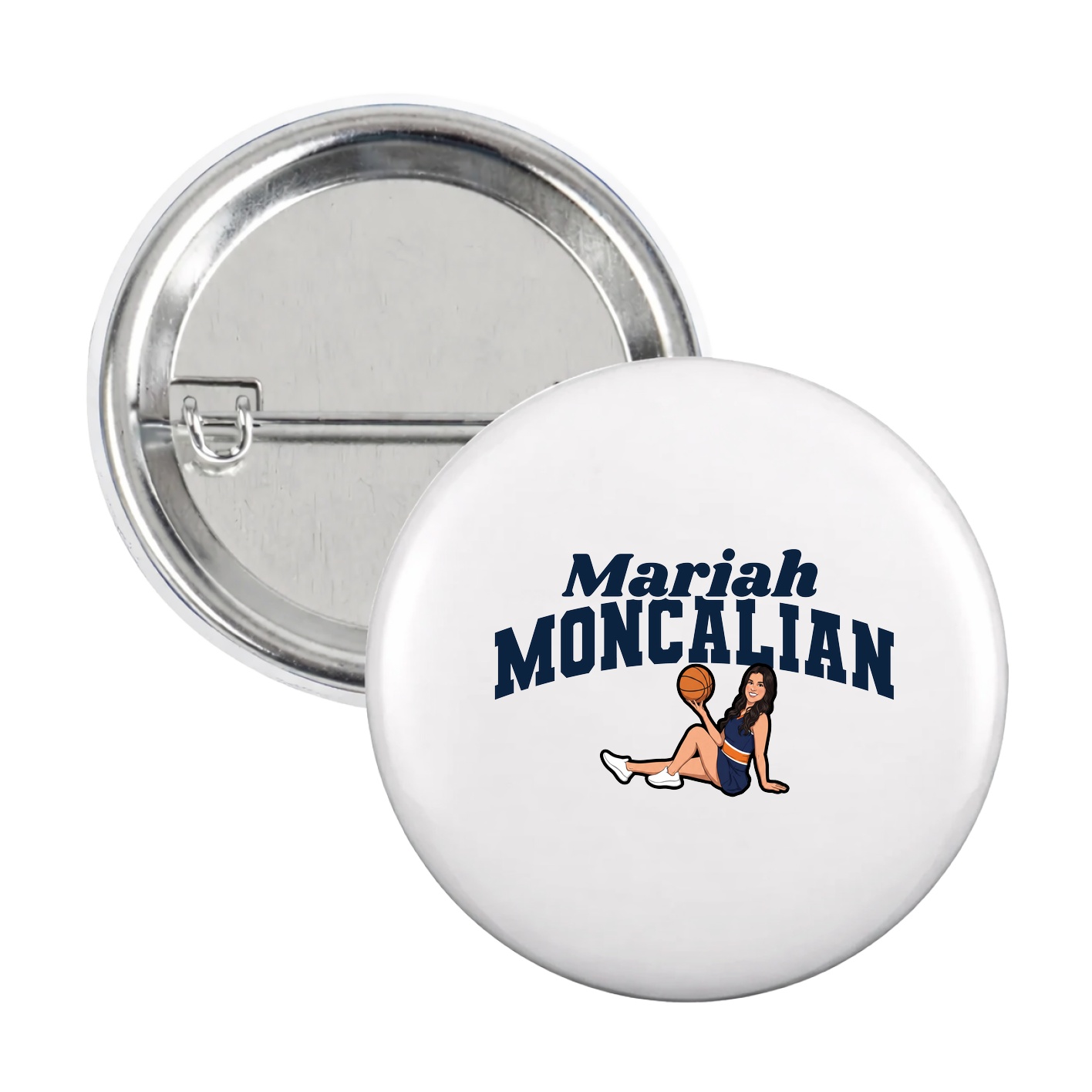 Game Day Button — Signature Arch in White