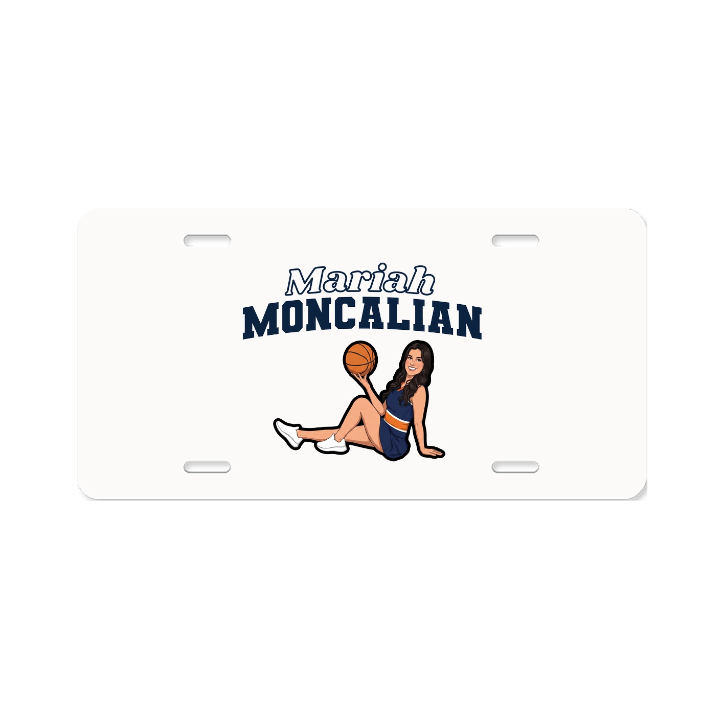 License Plate — Name Arch in Classic