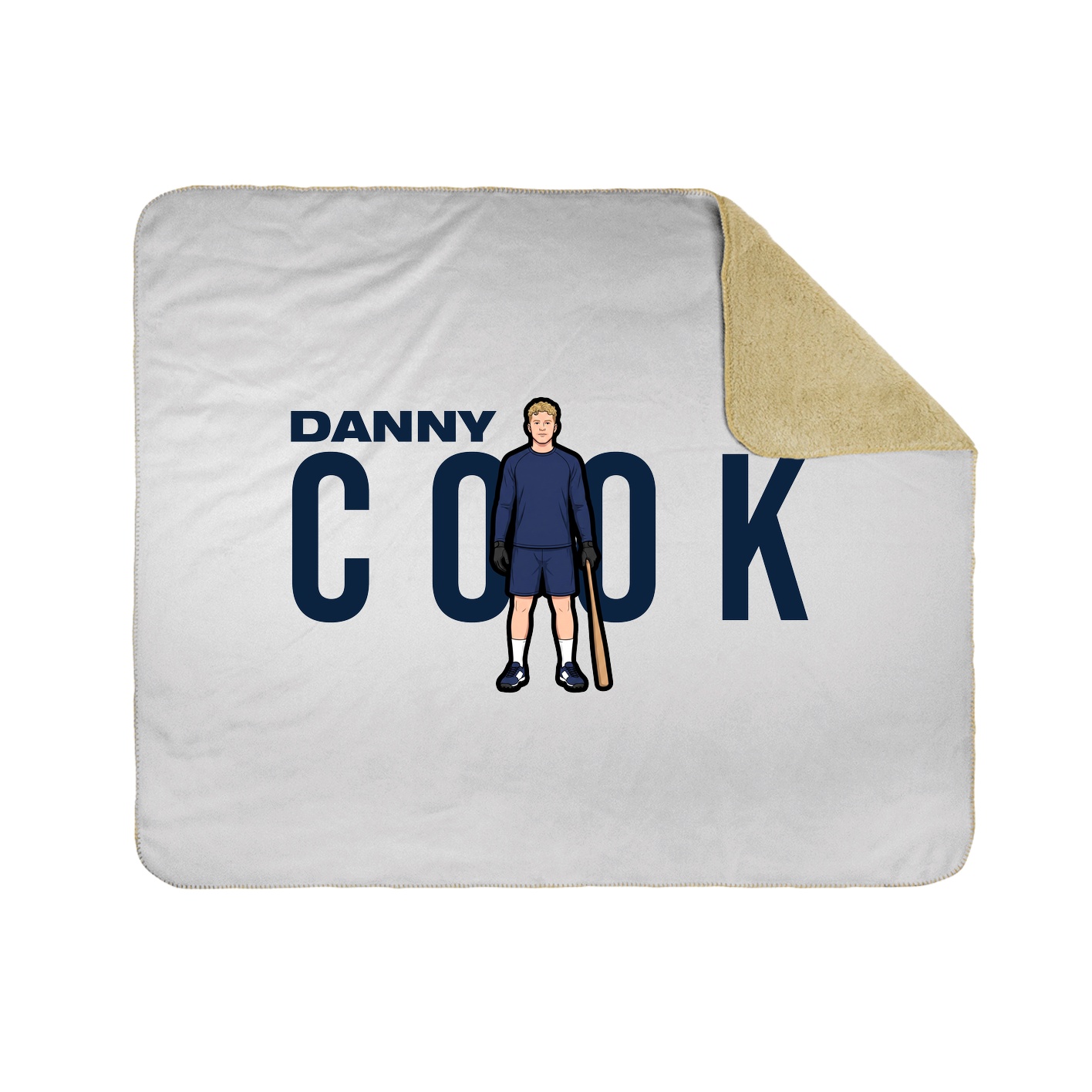 Throw Blanket — Player Name in White