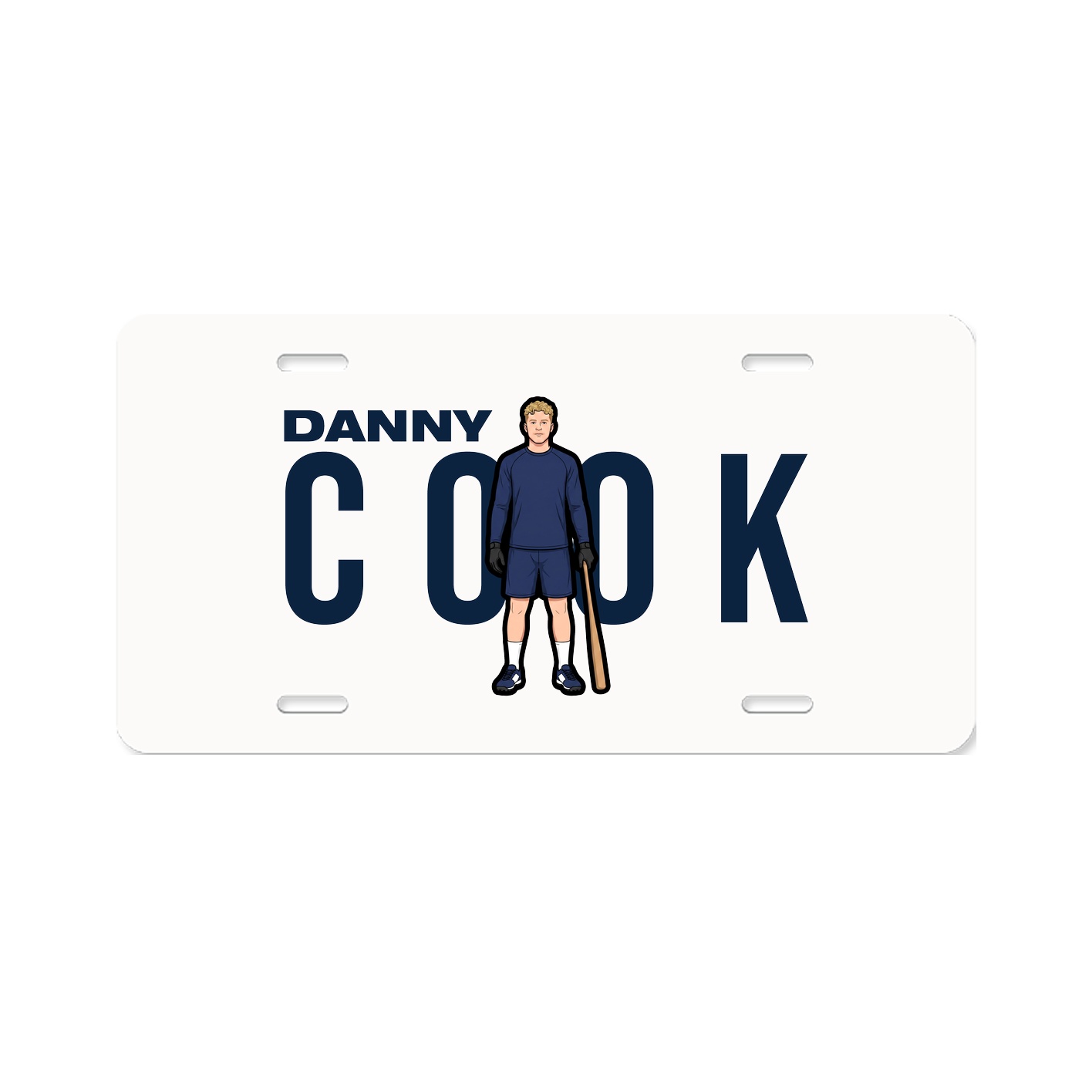 License Plate — Player Name in Classic