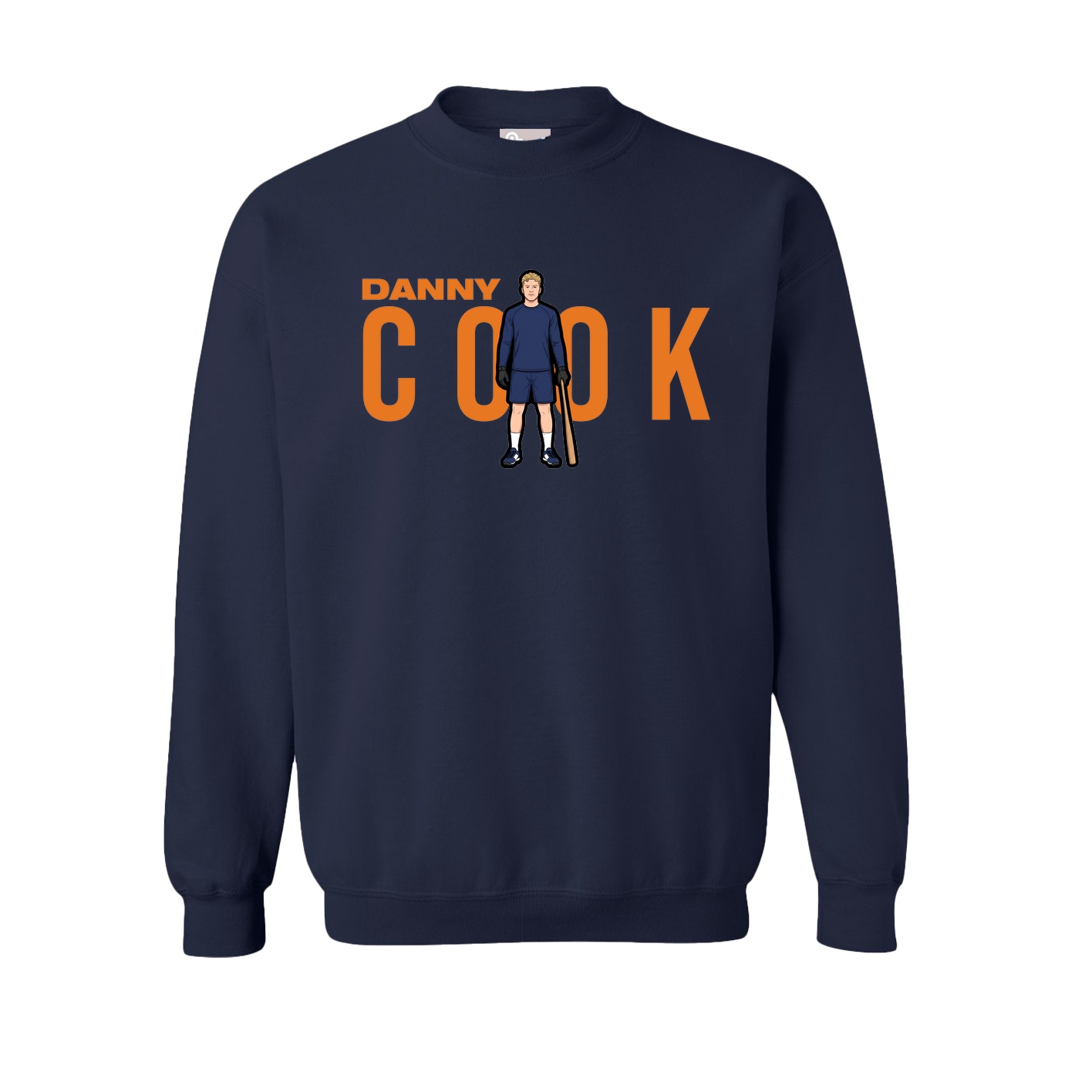 Fleece Crew — Player Name in Navy