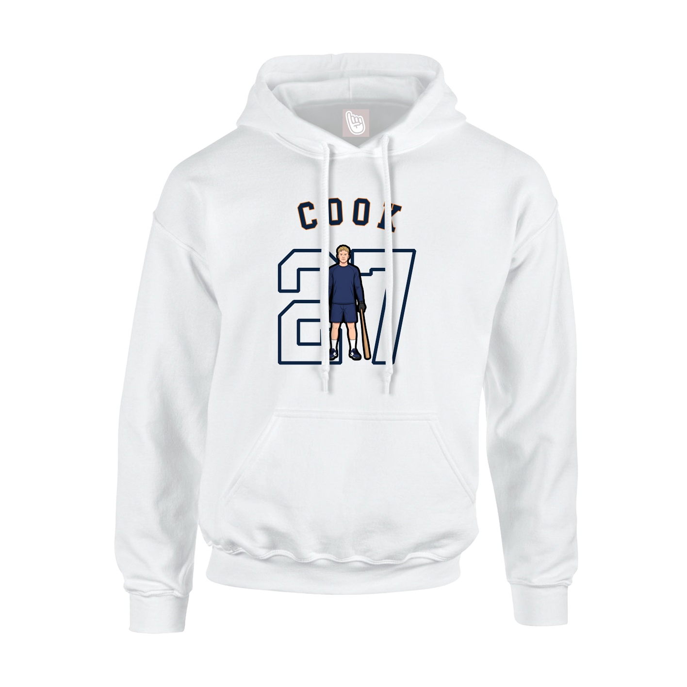 Youth Hoodie — Shirsey Arch in White