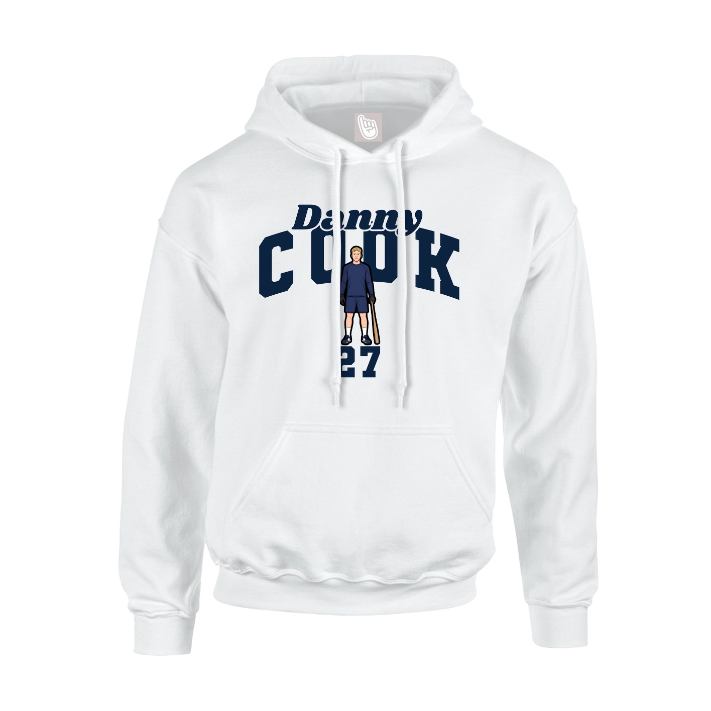 Hoodie — Signature Arch in White
