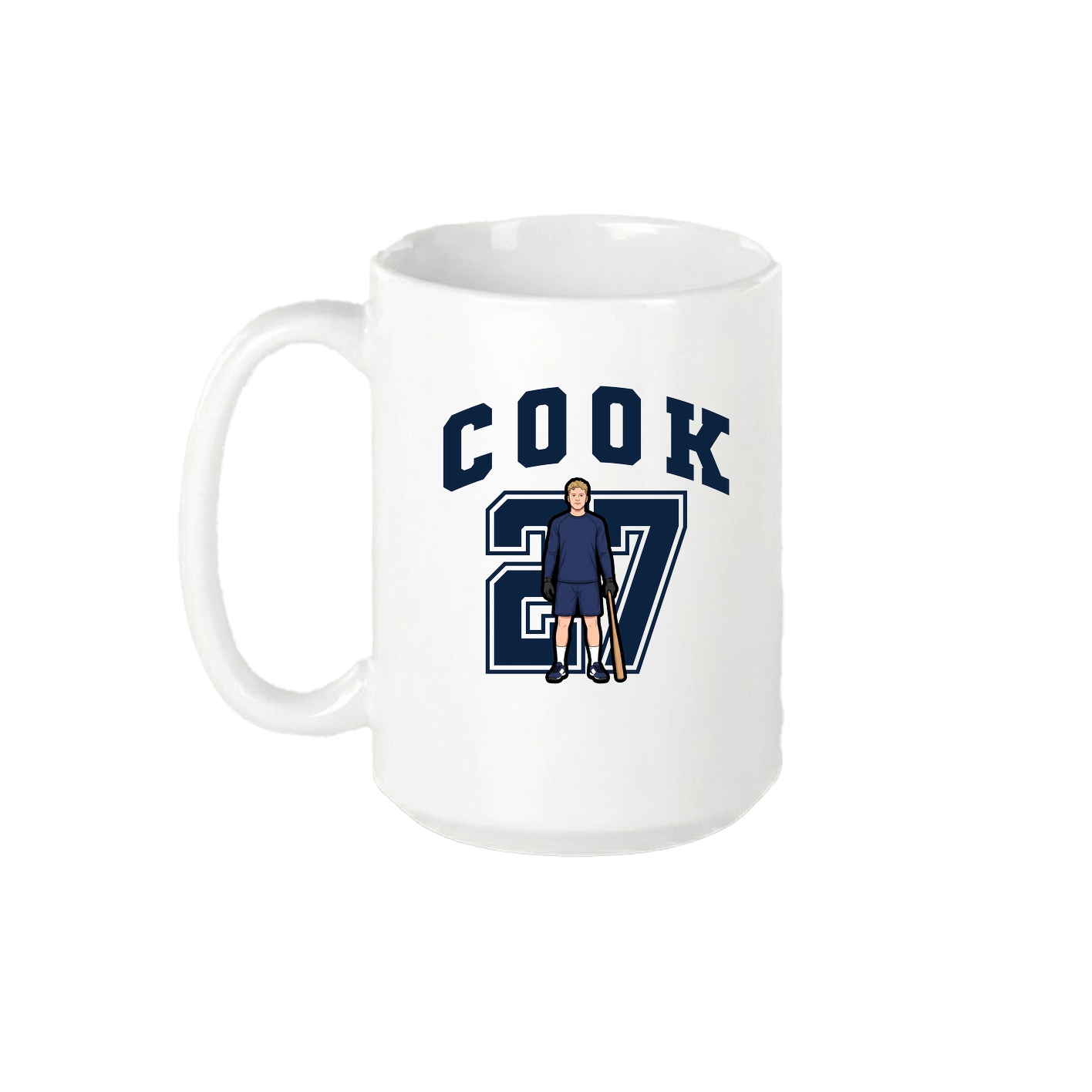 15oz Coffee Mug — Number in White