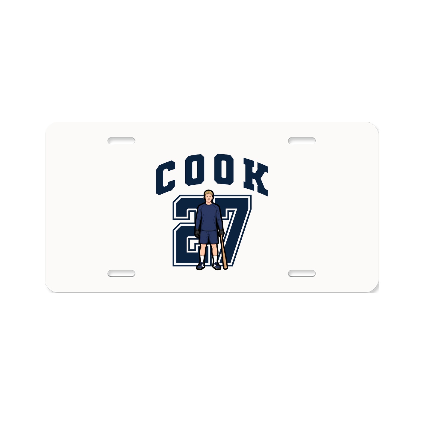 License Plate — Number in Classic