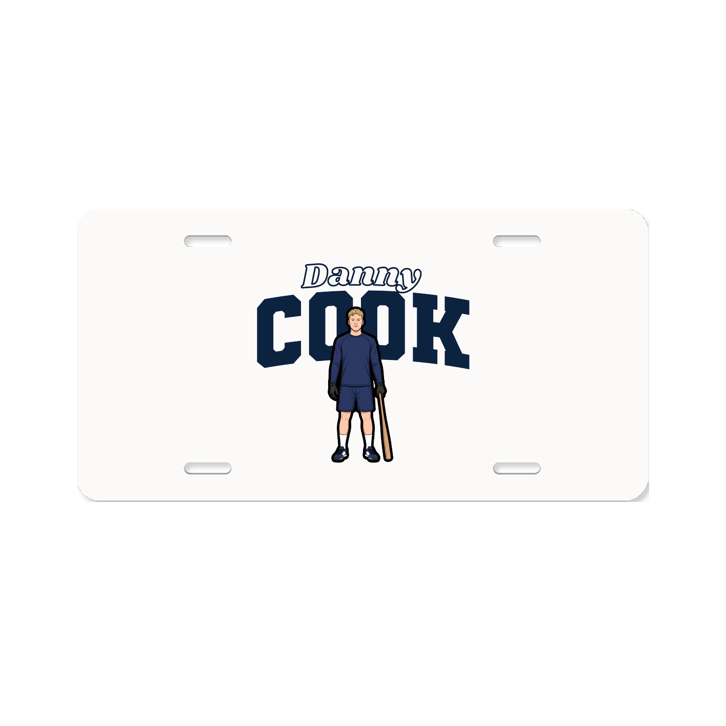 License Plate — Name Arch in Classic