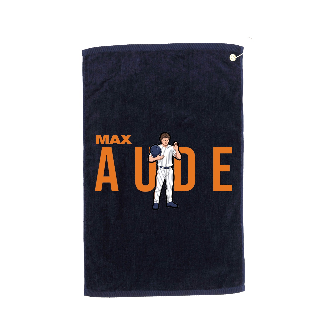 Golf Towel — Player Name in Navy