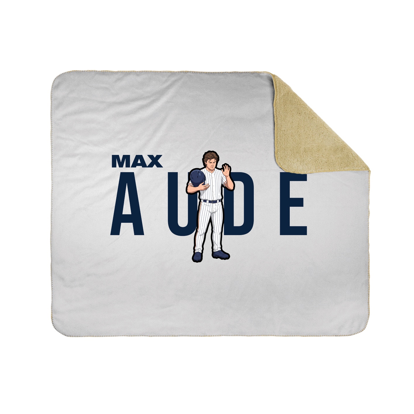 Throw Blanket — Player Name in White