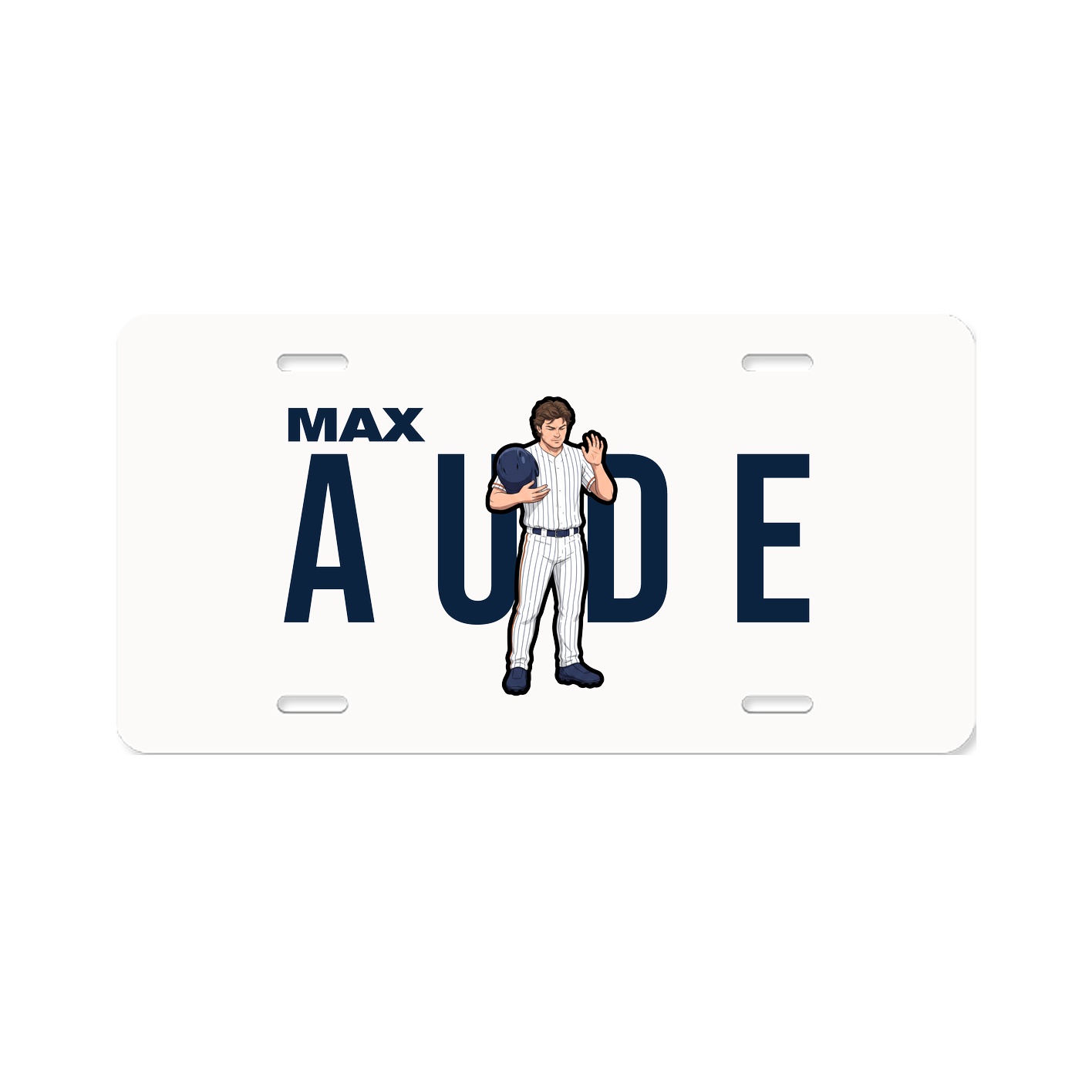 License Plate — Player Name in Classic