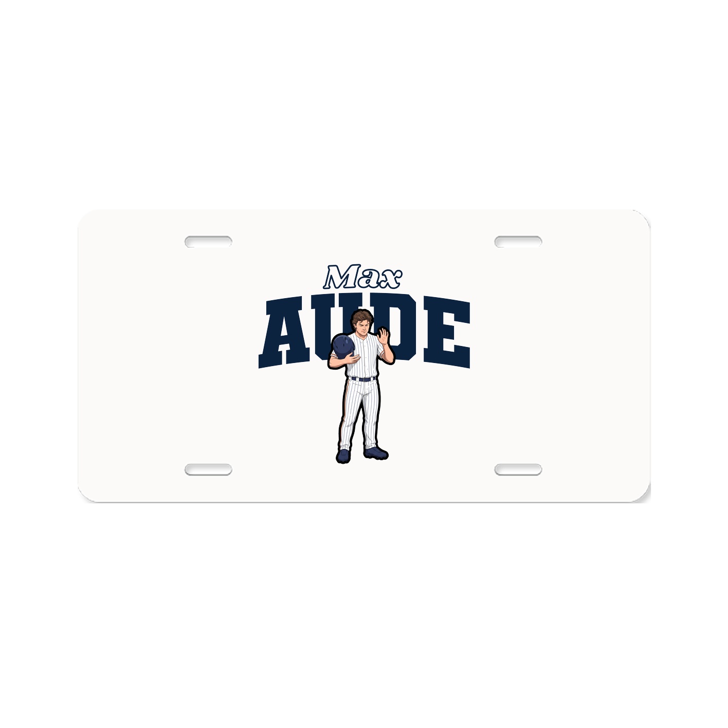 License Plate — Name Arch in Classic