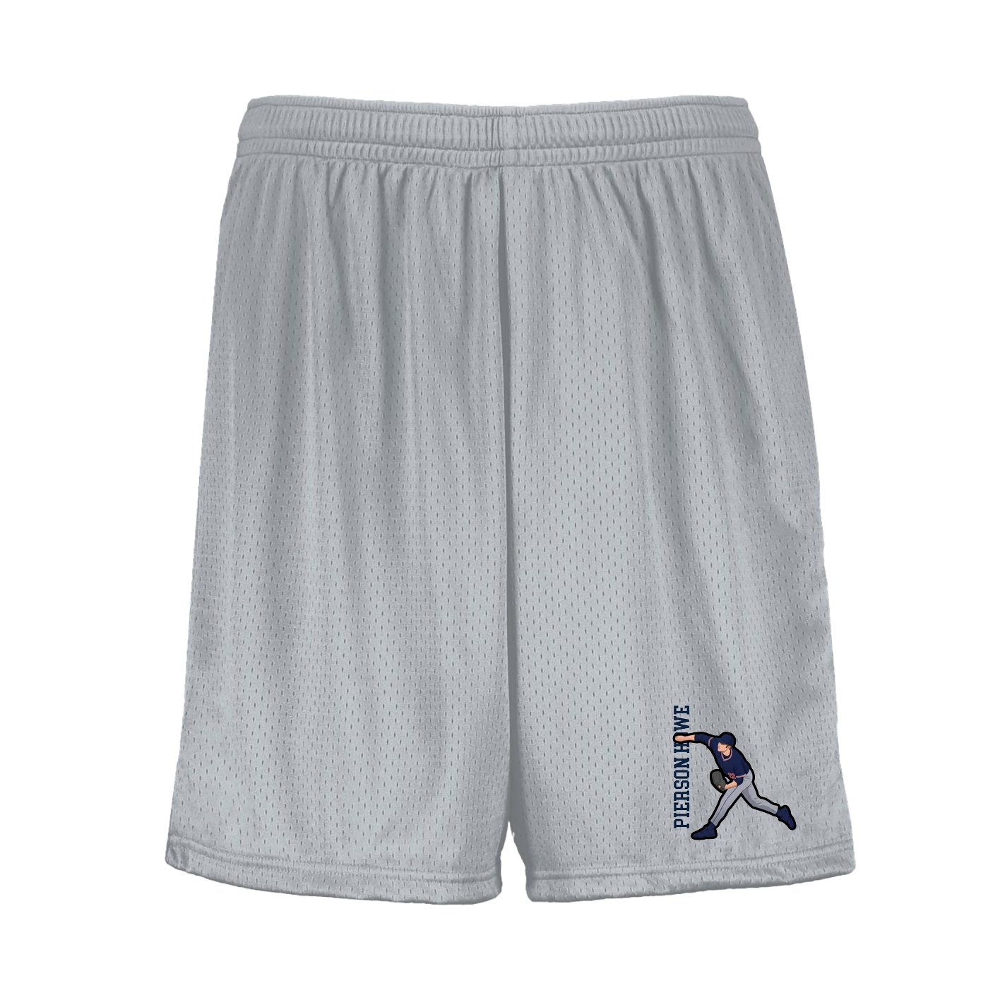 Shorts — Name Vertical in Silver