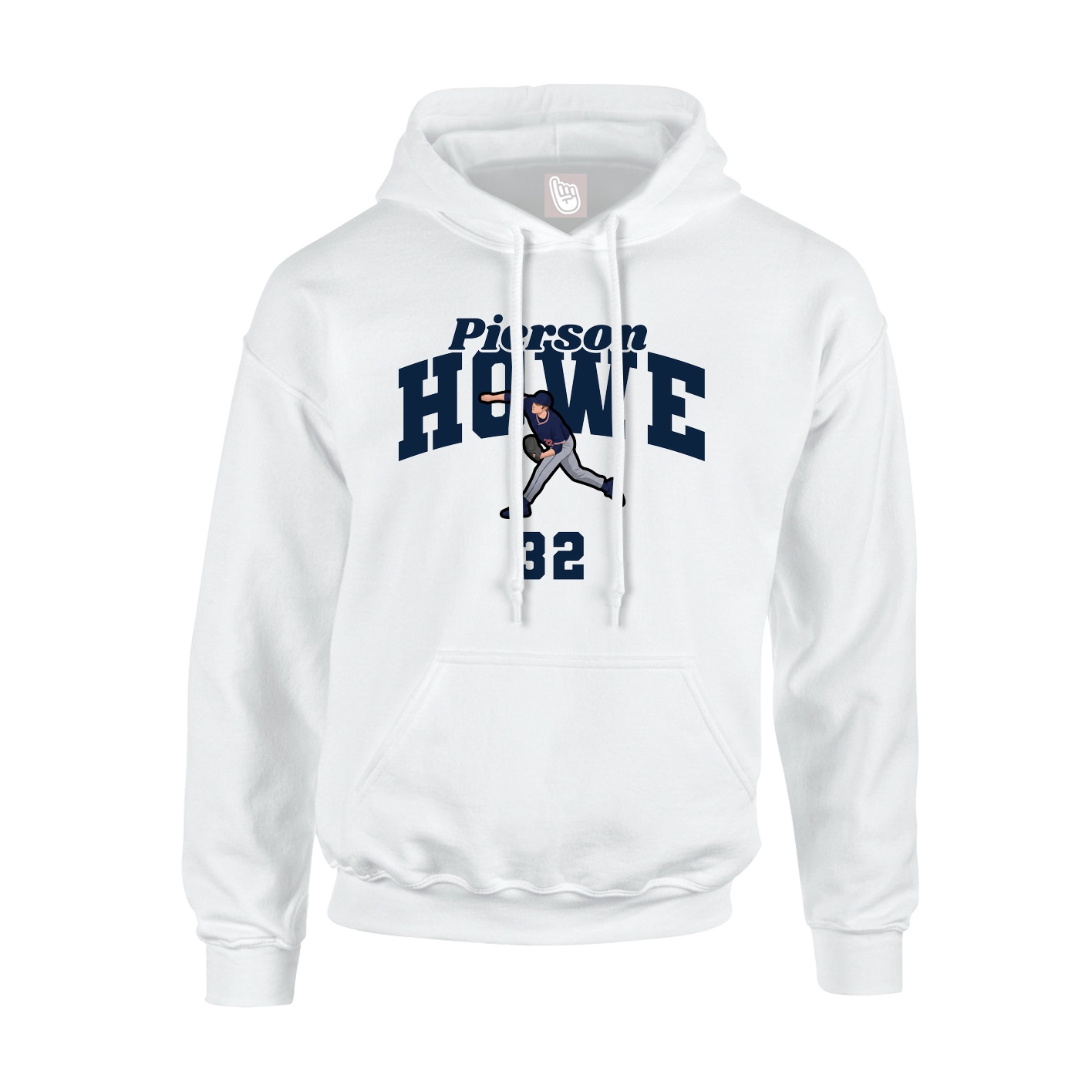 Hoodie — Signature Arch in White