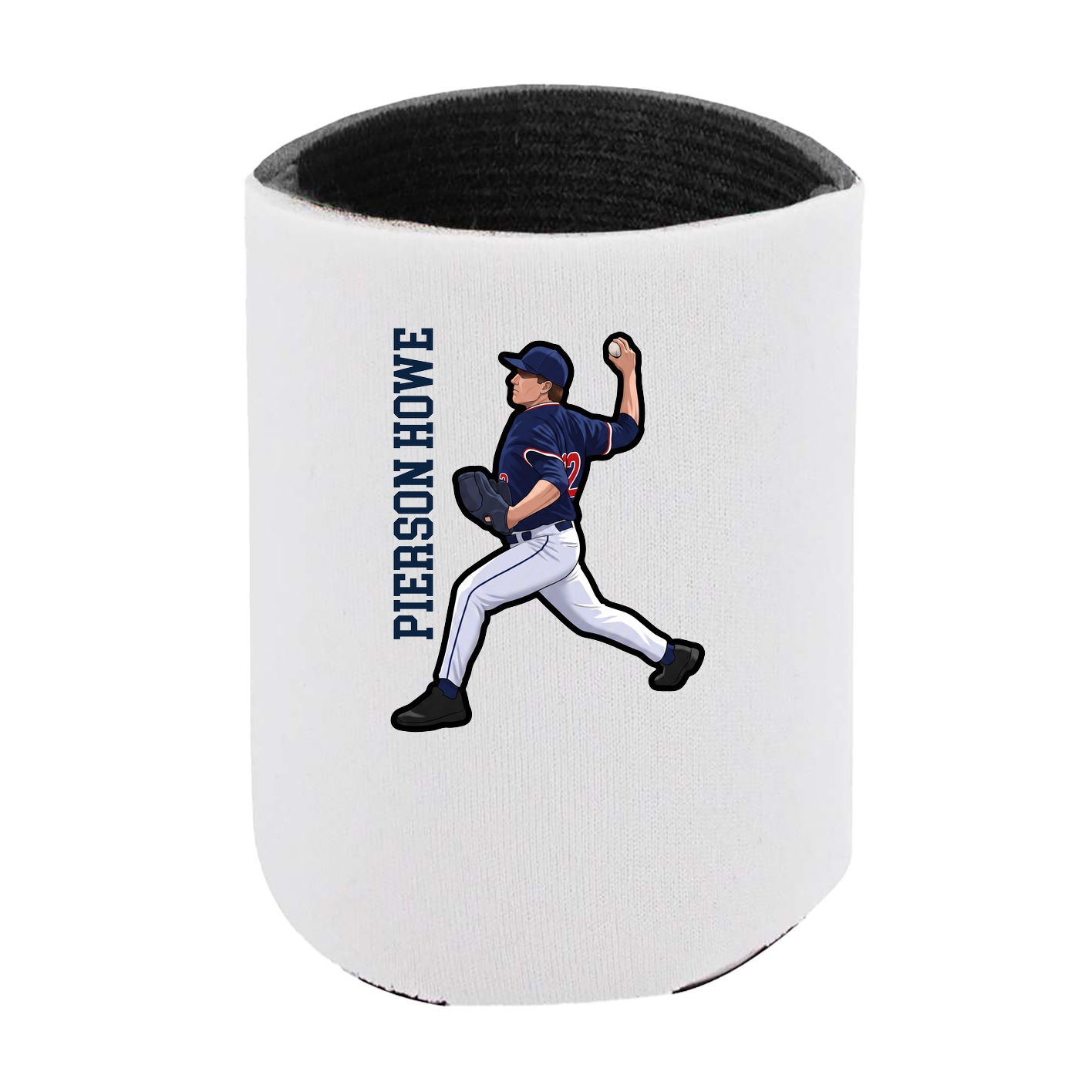 Can Holder — Name Vertical in White