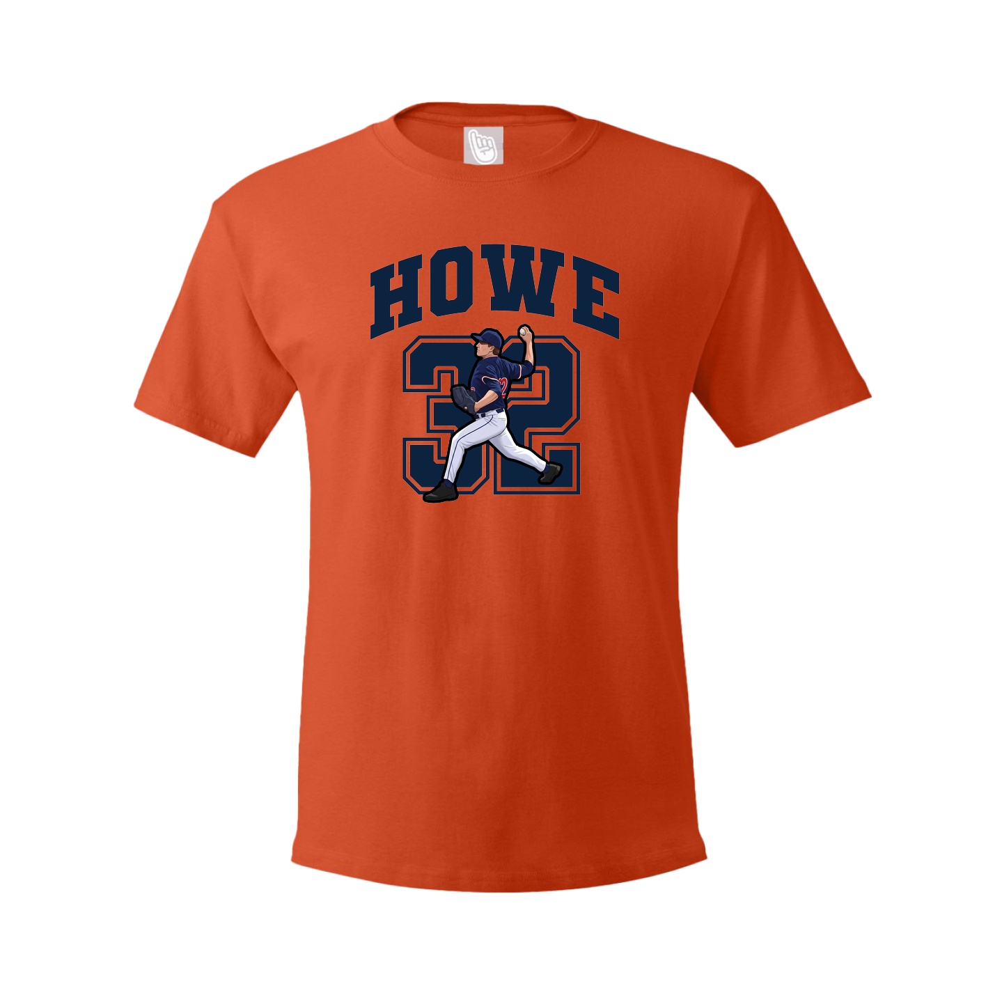 Youth Tee — Number in Orange