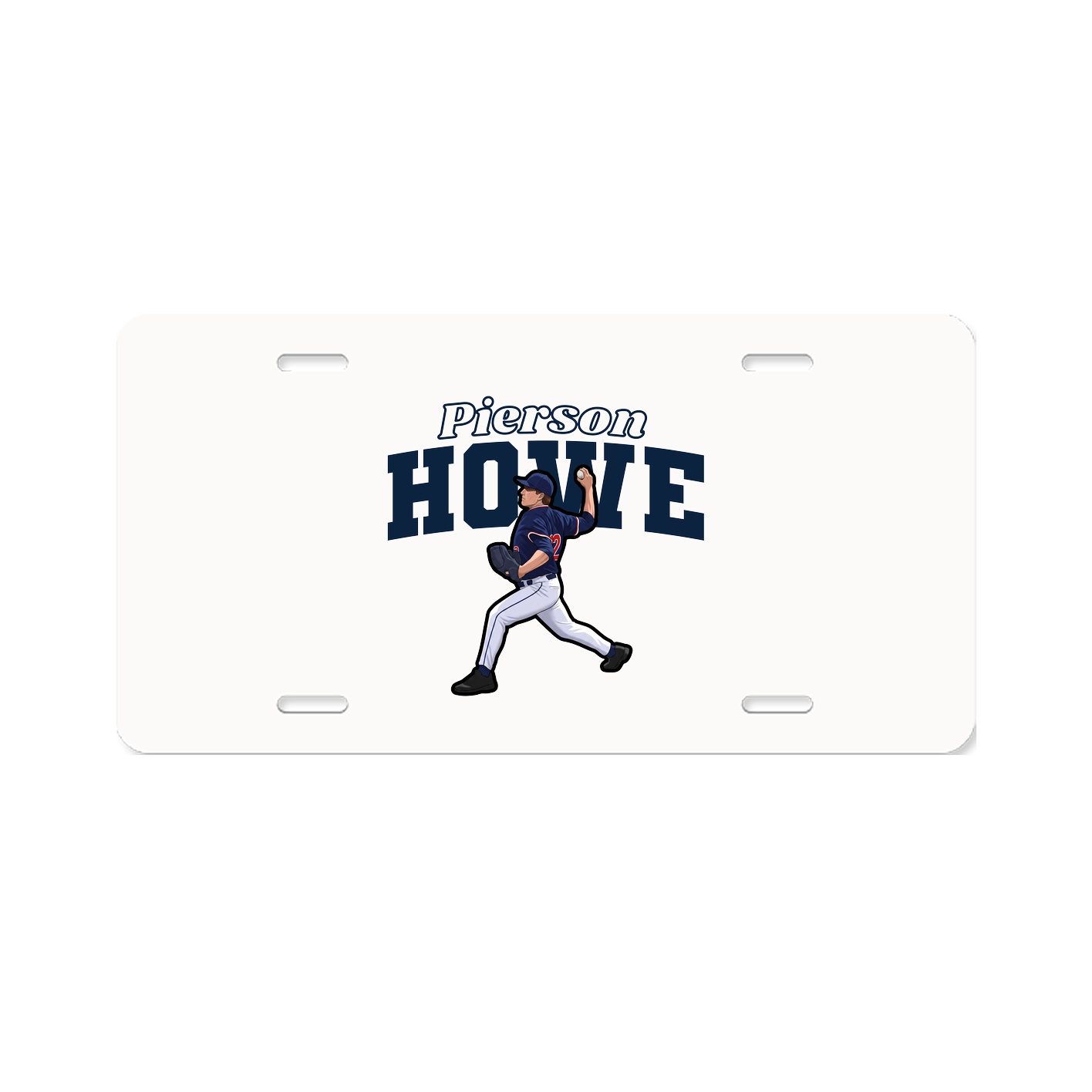 License Plate — Name Arch in Classic