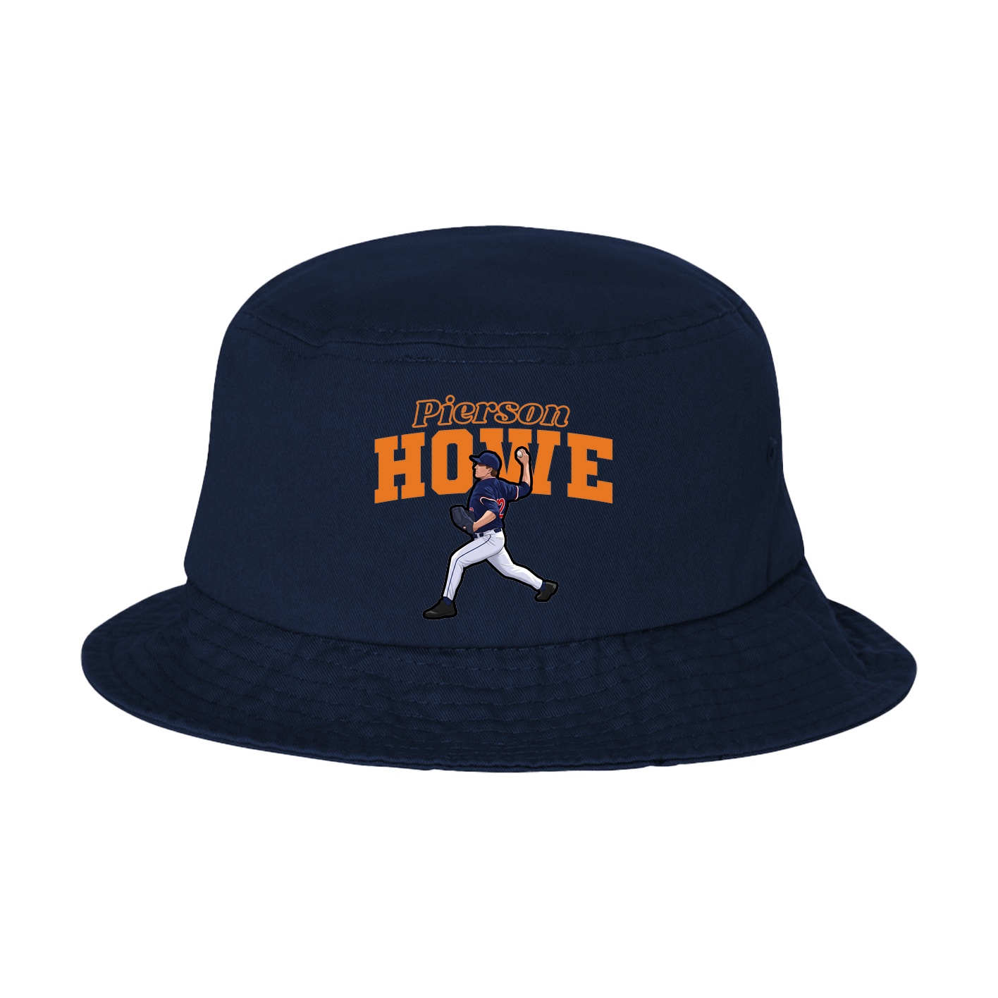 Bucket Cap — Name Arch in Navy