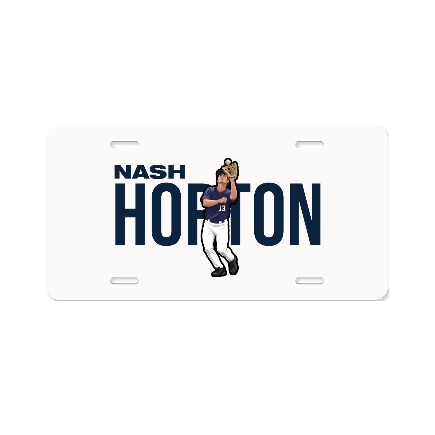 License Plate — Player Name in Classic