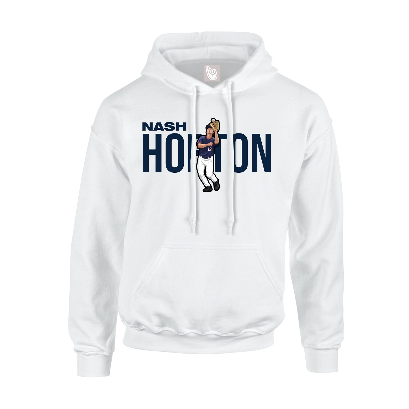 Youth Hoodie — Player Name in White