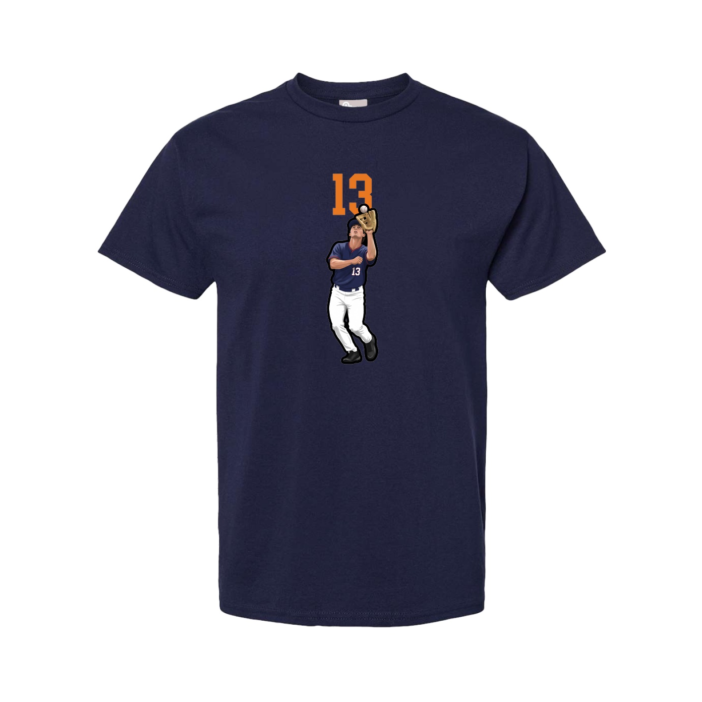 Tee — Number Top in Navy