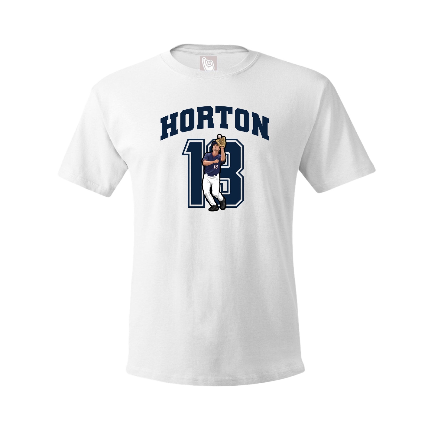 Youth Tee — Number in White