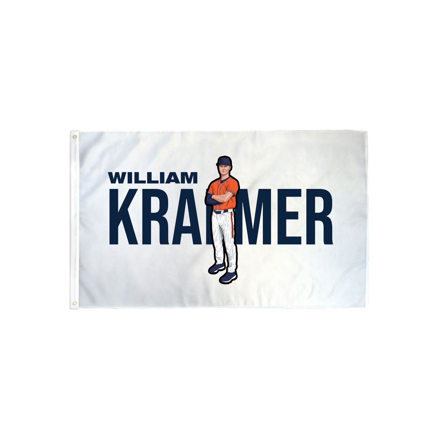 3x5 Flag — Player Name in Classic