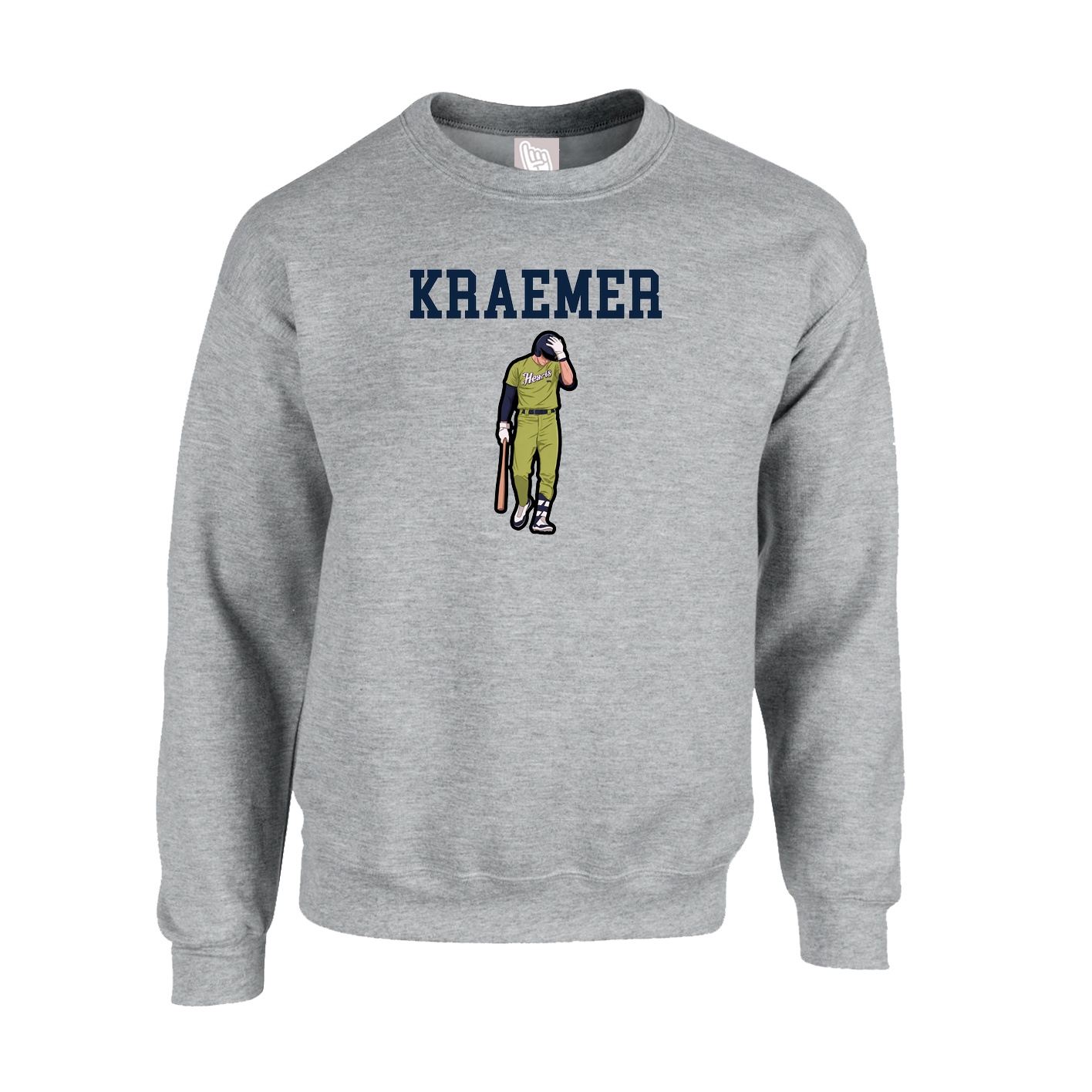 Fleece Crew — Shirsey in Grey