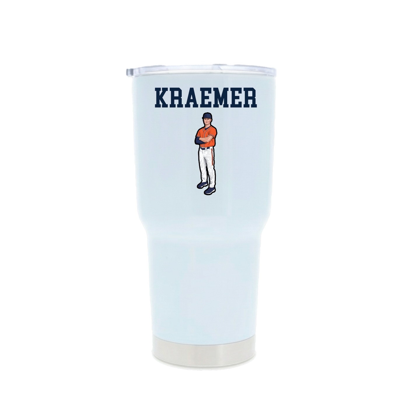 30oz Stainless Steel Tumbler — Shirsey in White