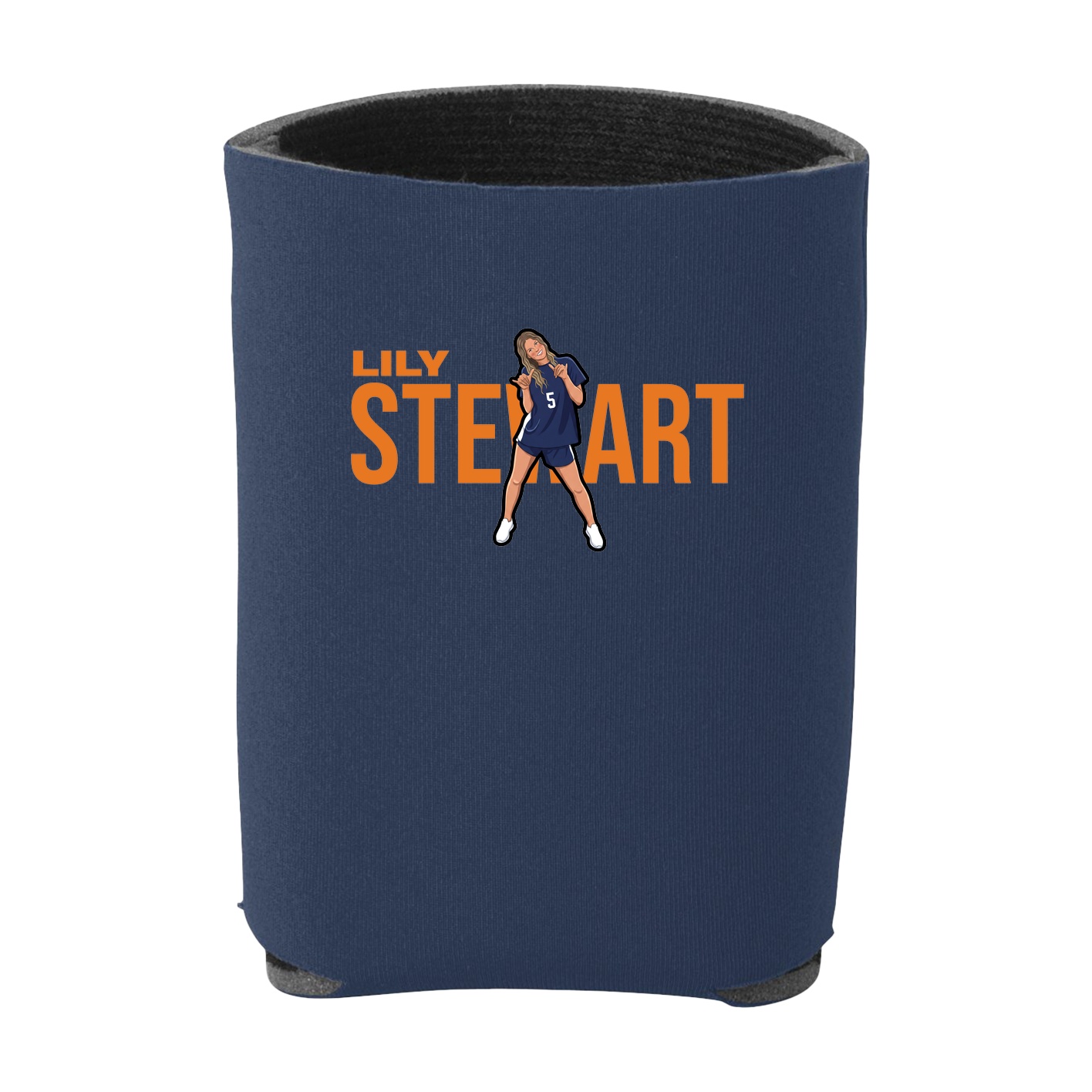 Can Holder — Player Name in Navy