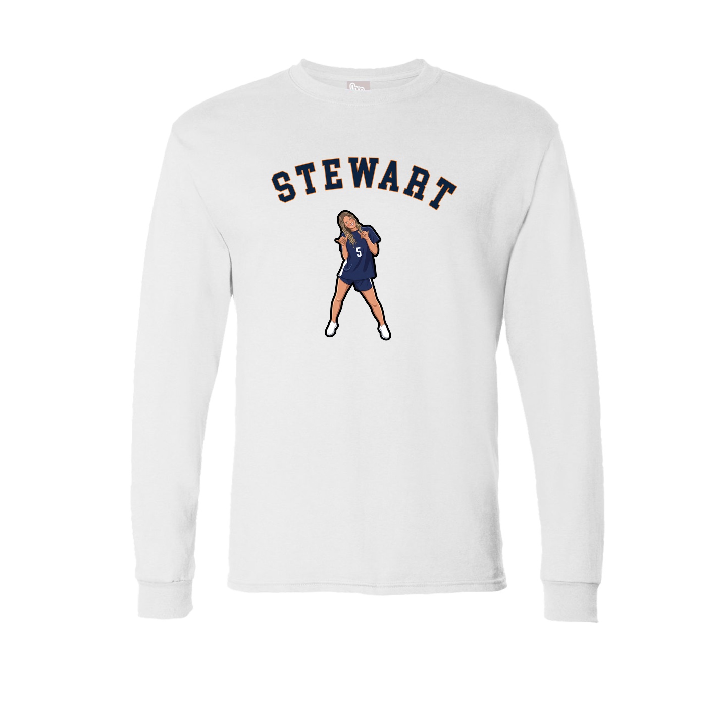 Long Sleeve Tee — Shirsey Arch in White