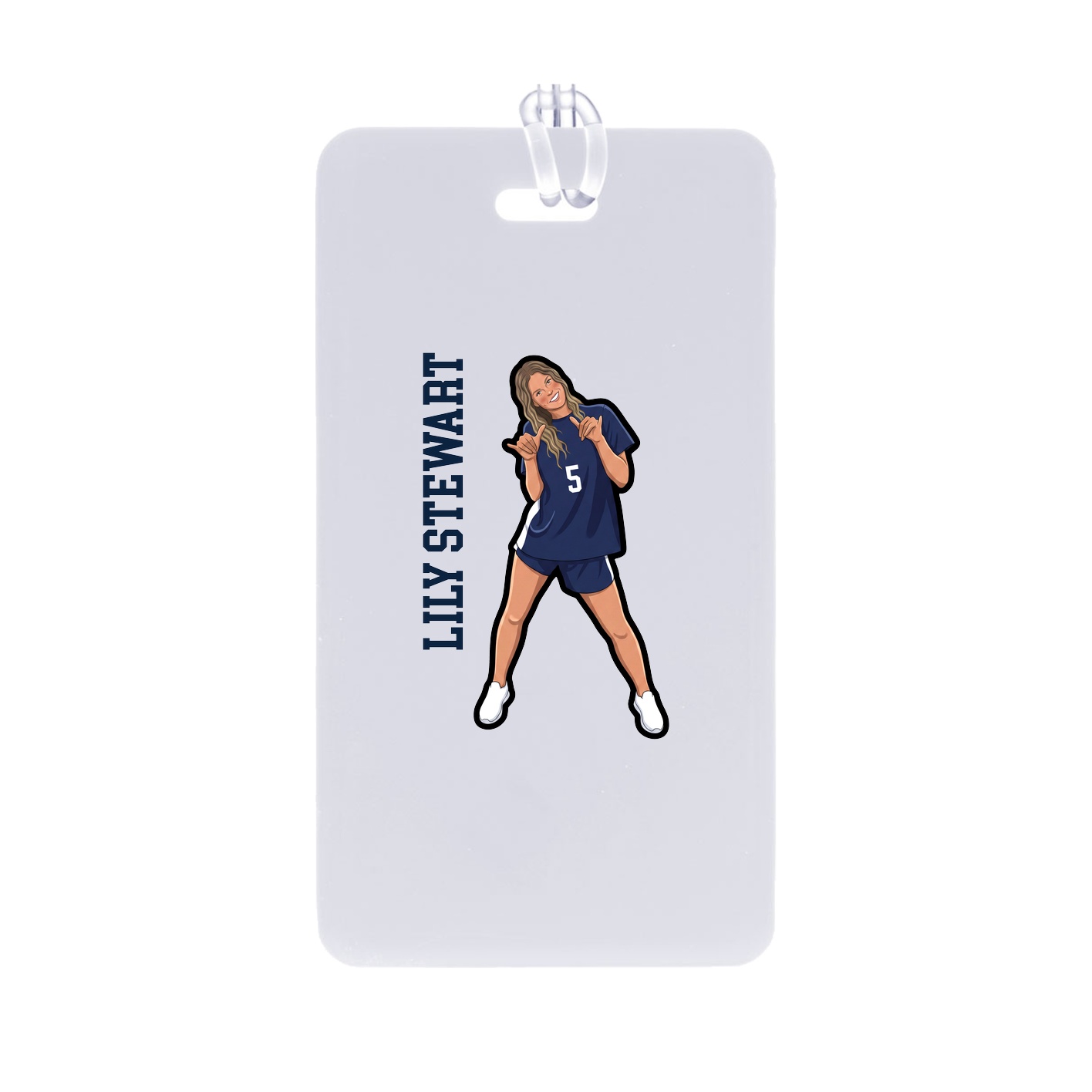 Bag Tag — Name Vertical in Classic