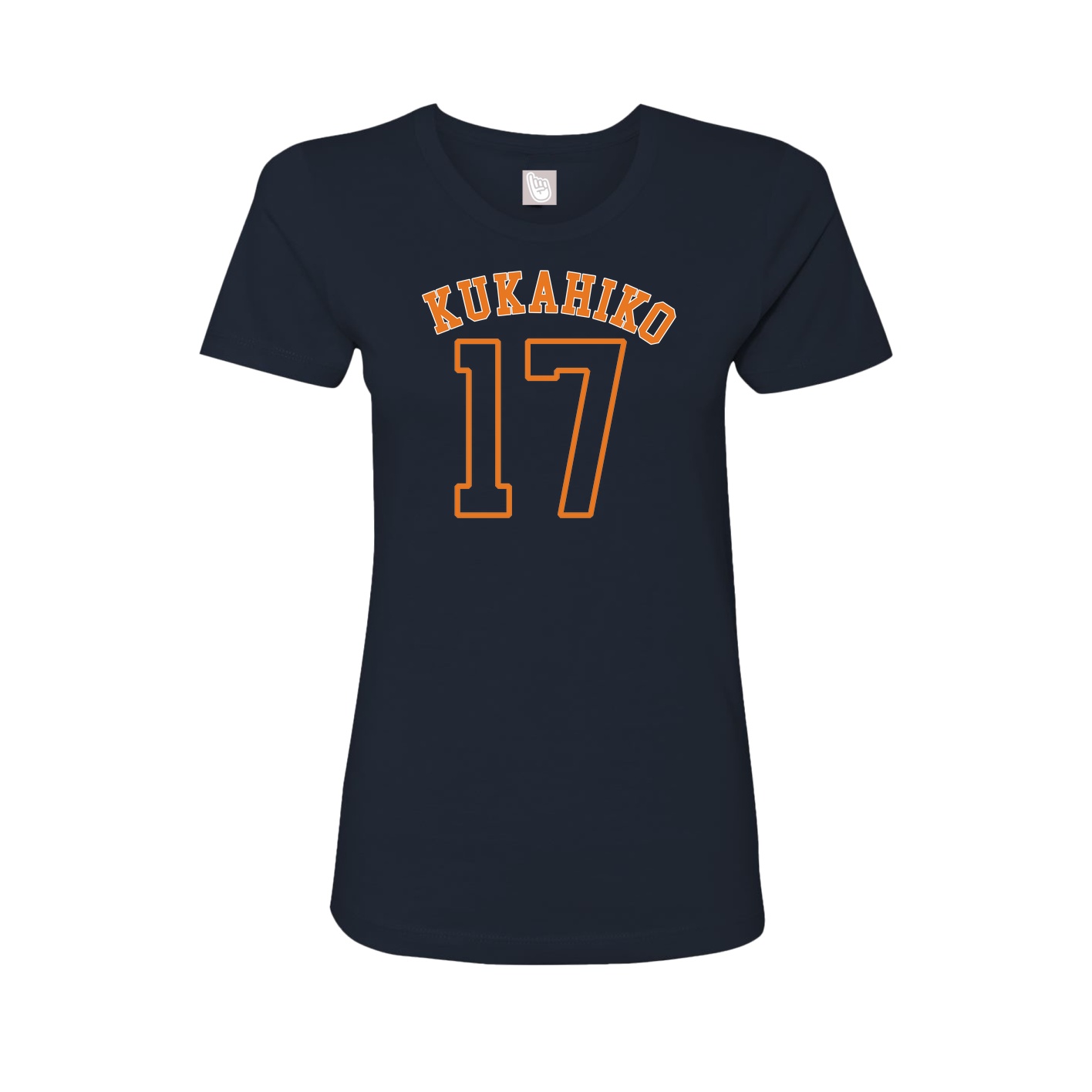 Fitted Women's Tee — Shirsey Arch in Navy